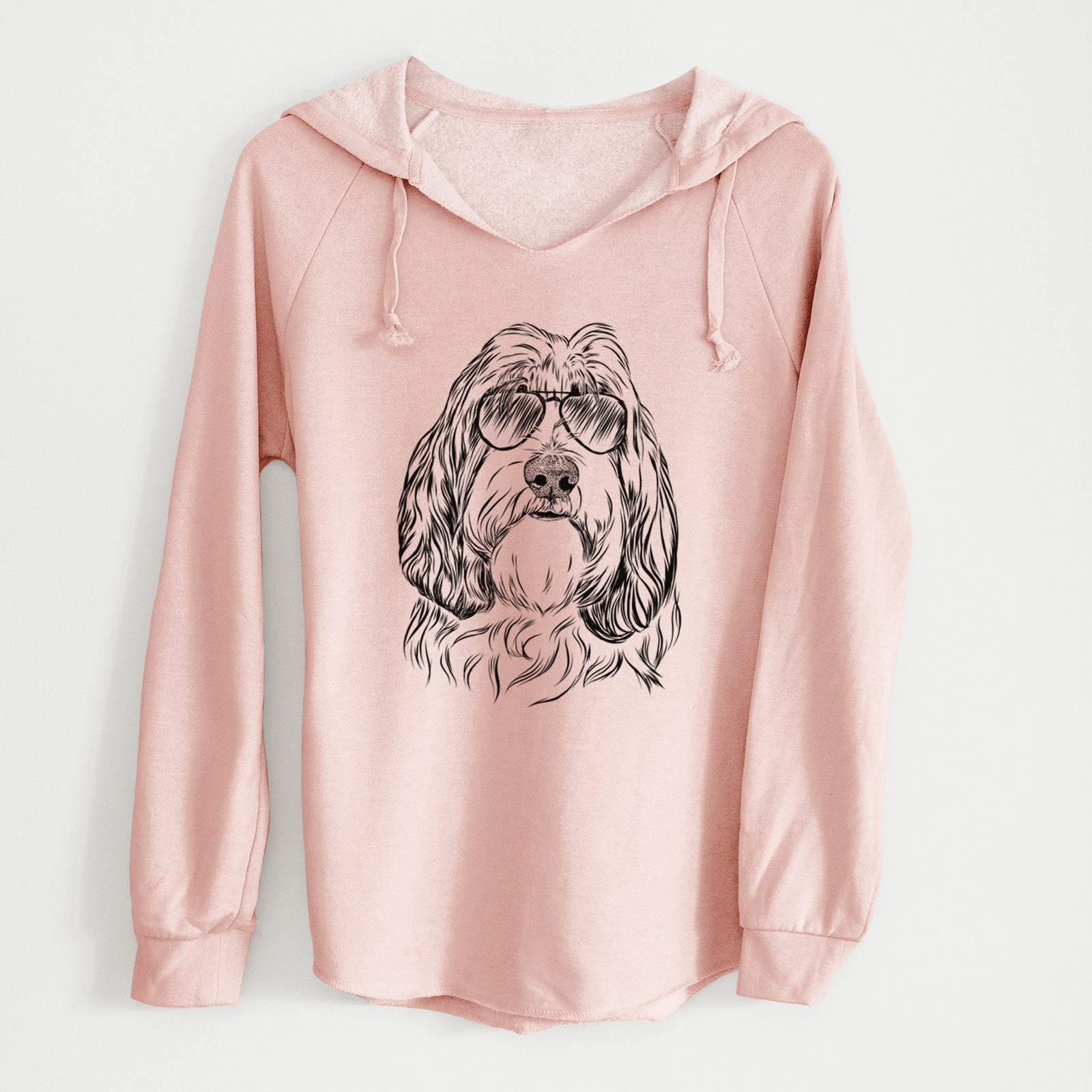 Aviator Gerard the Petit Basset Griffon Vendeen - Cali Wave Hooded Sweatshirt