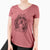 Aviator Gerard the Petit Basset Griffon Vendeen - Women's V-neck Shirt