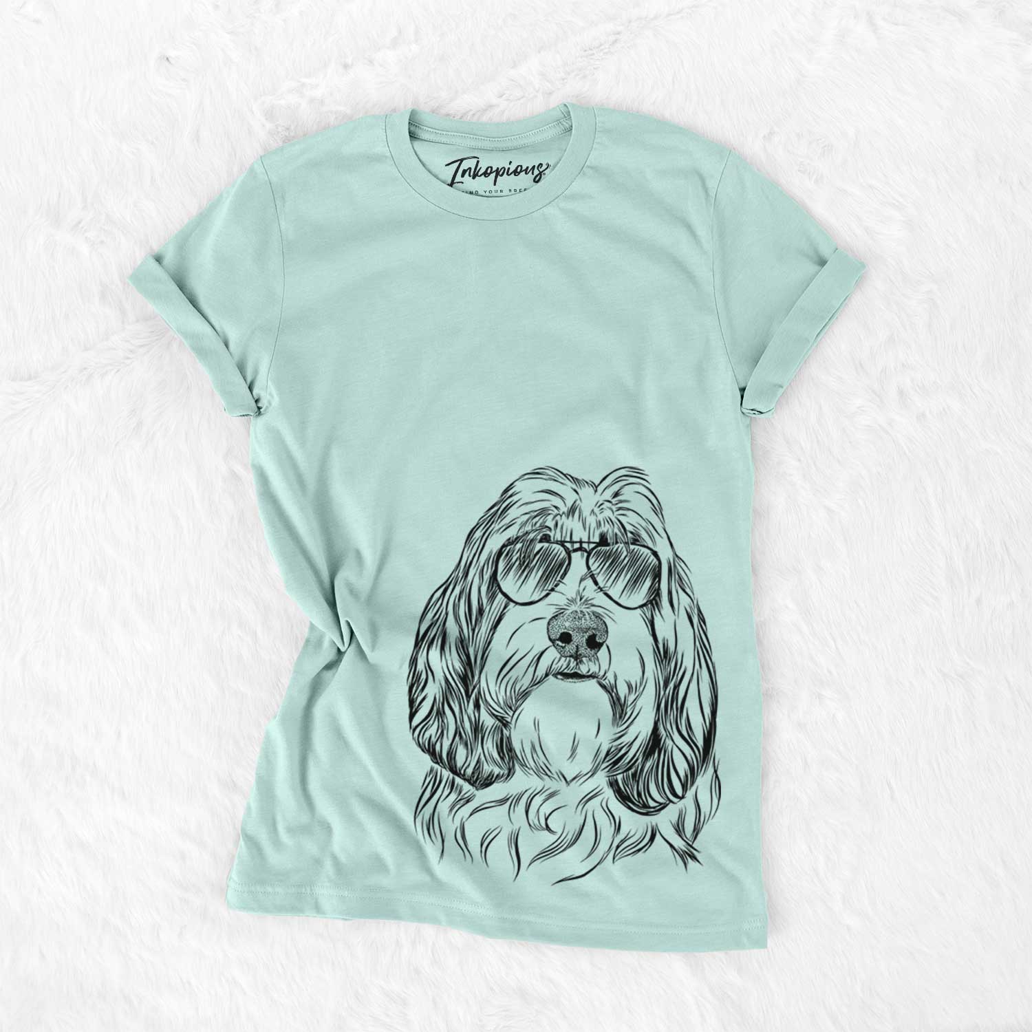 Aviator Gerard the Petit Basset Griffon Vendeen - Unisex Crewneck