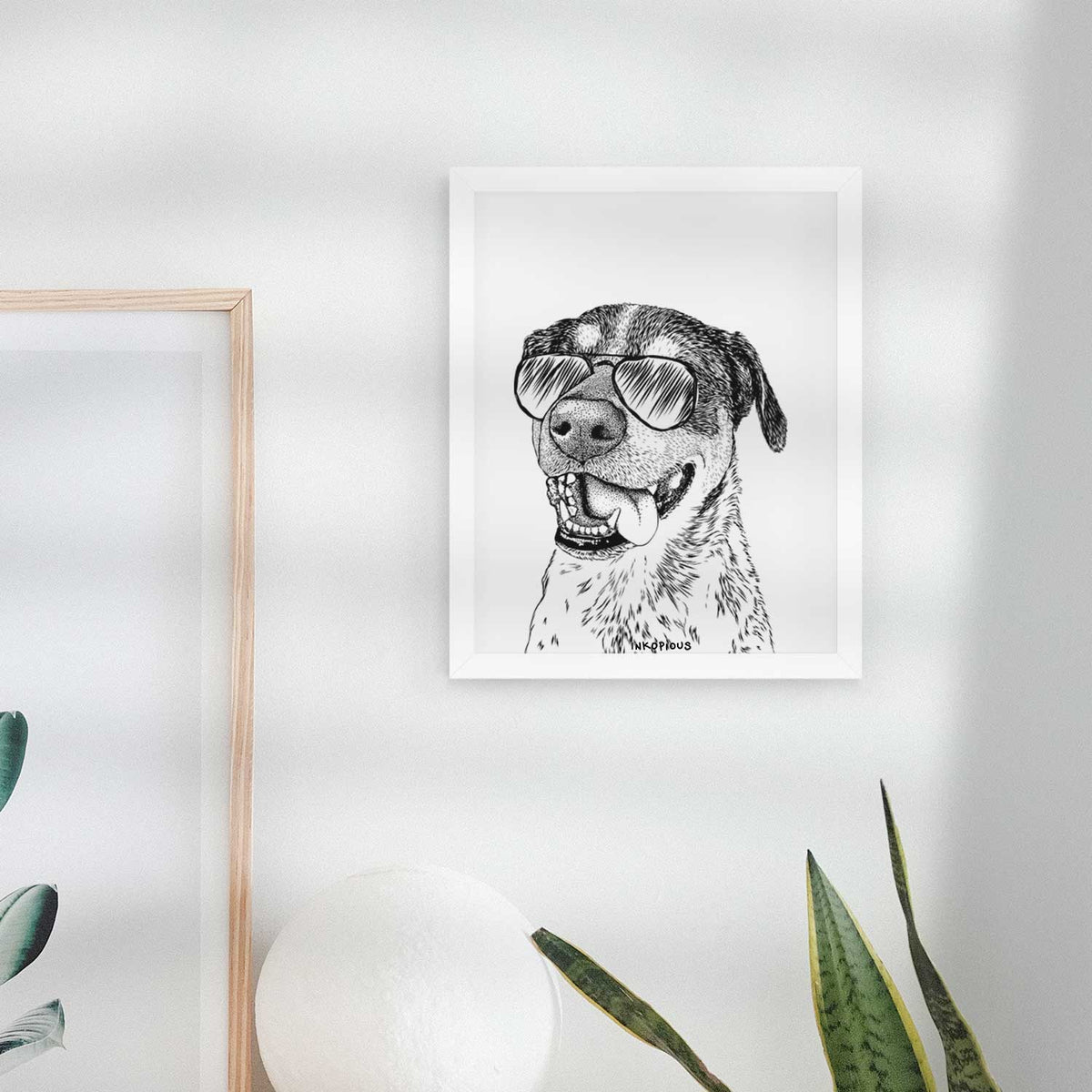 Gerti the Mixed Breed Art Print