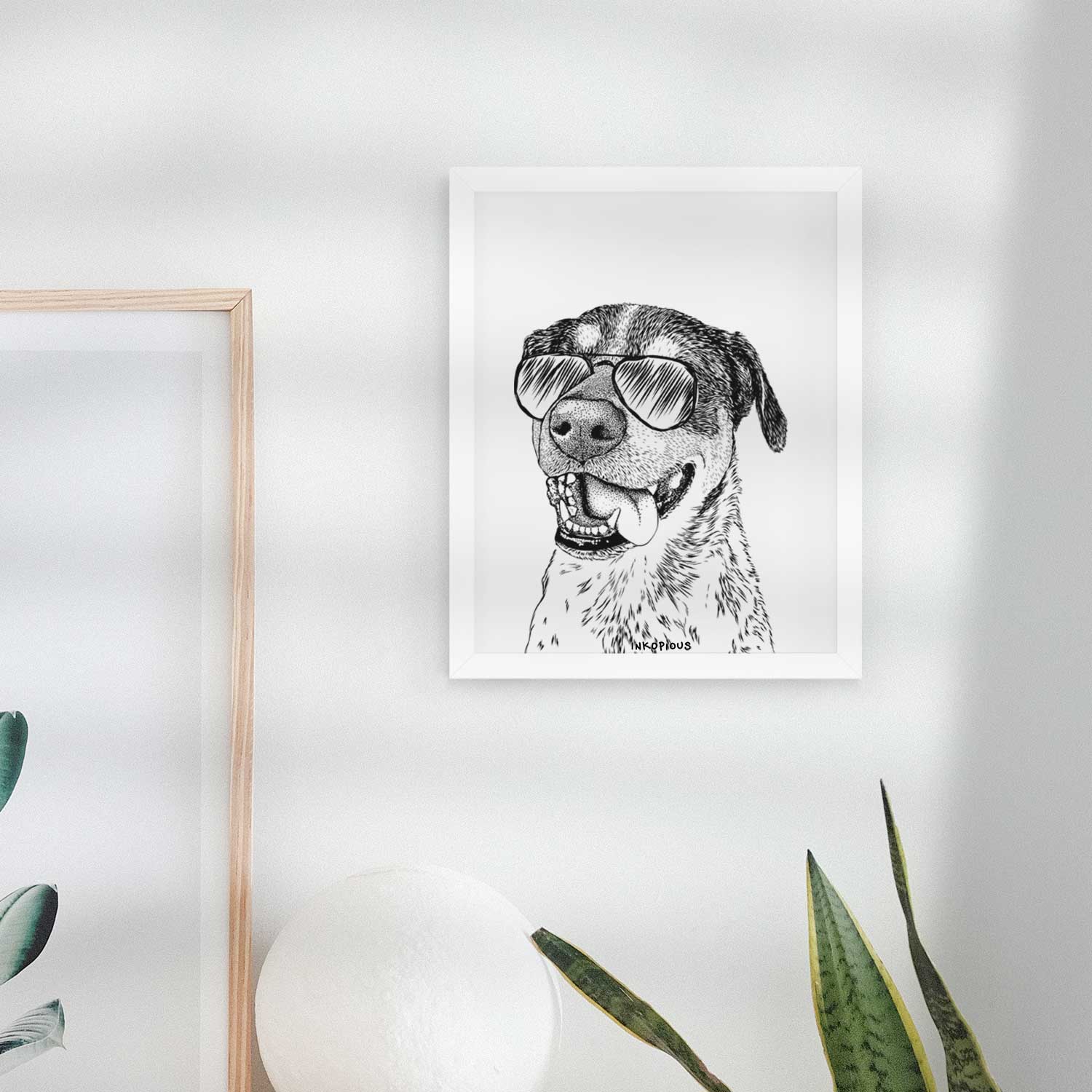 Gerti the Mixed Breed Art Print