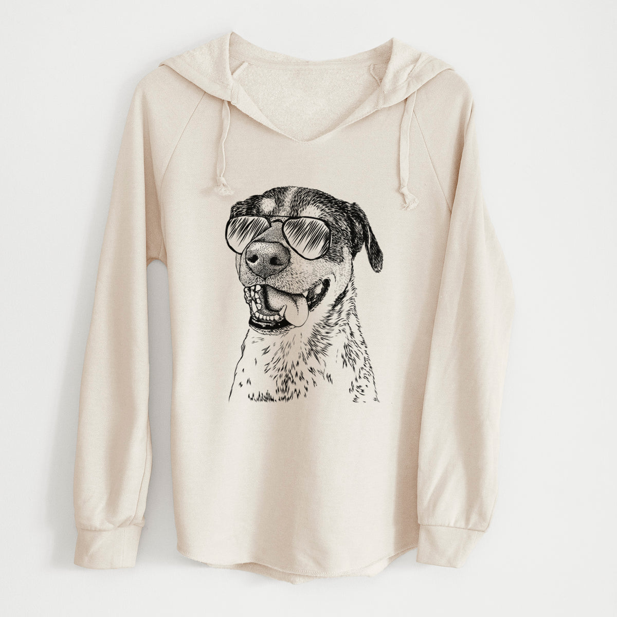 Aviator Gerti the Mixed Breed - Cali Wave Hooded Sweatshirt