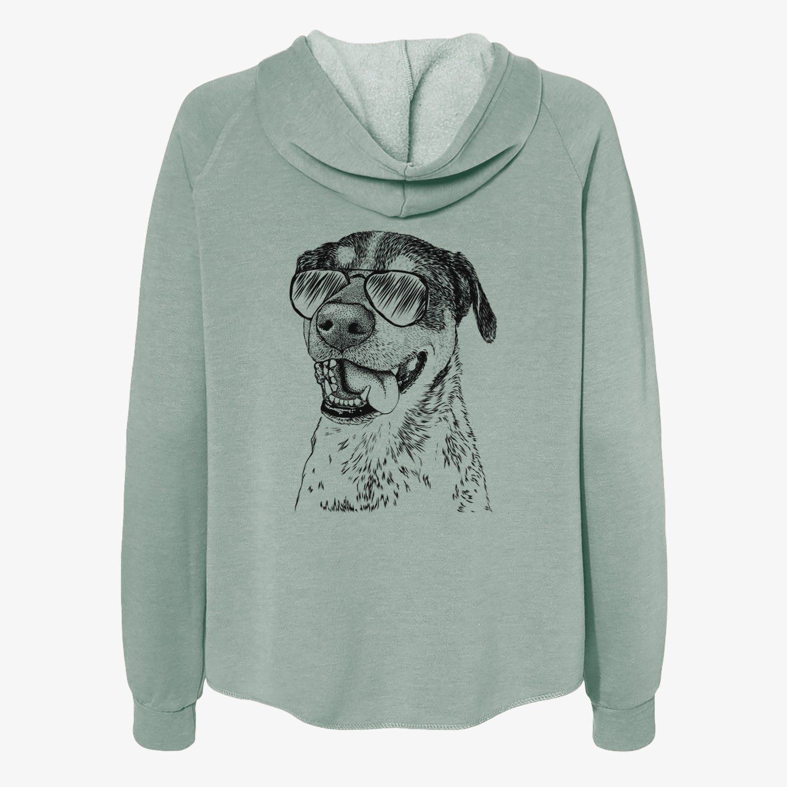 Gerti the Mixed Breed - Women's Cali Wave Zip-Up Sweatshirt
