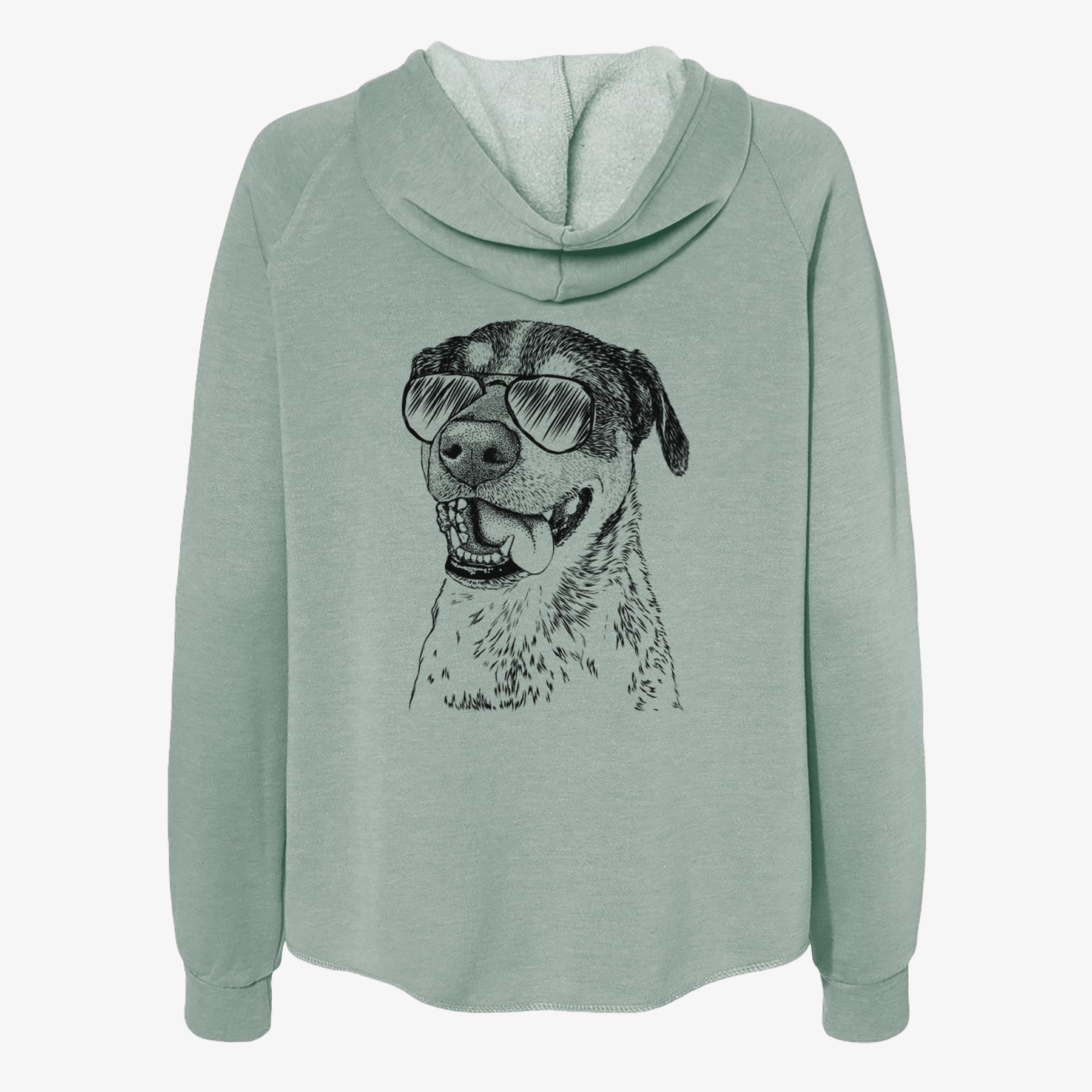 Gerti the Mixed Breed - Women's Cali Wave Zip-Up Sweatshirt