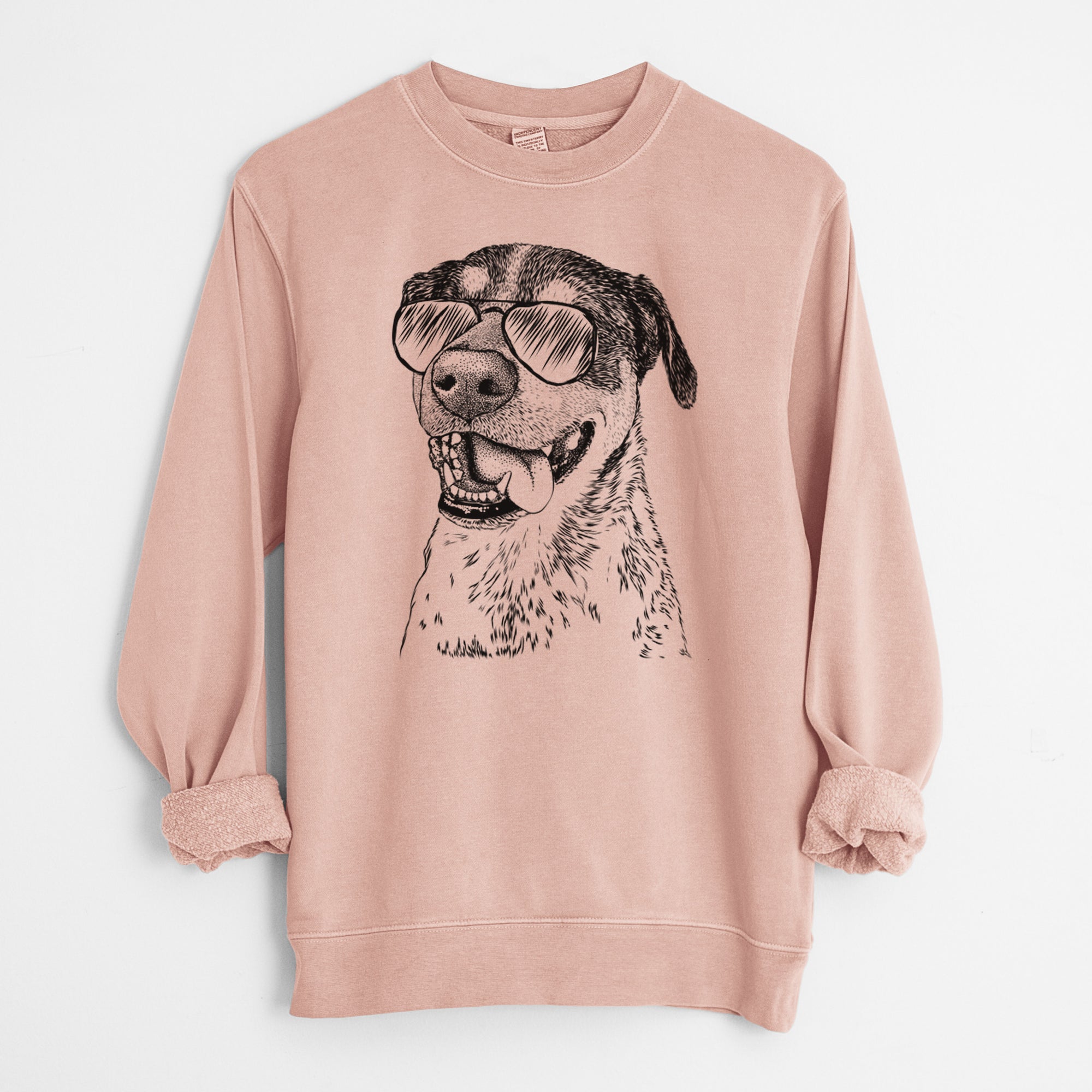 Aviator Gerti the Mixed Breed - Unisex Pigment Dyed Crew Sweatshirt