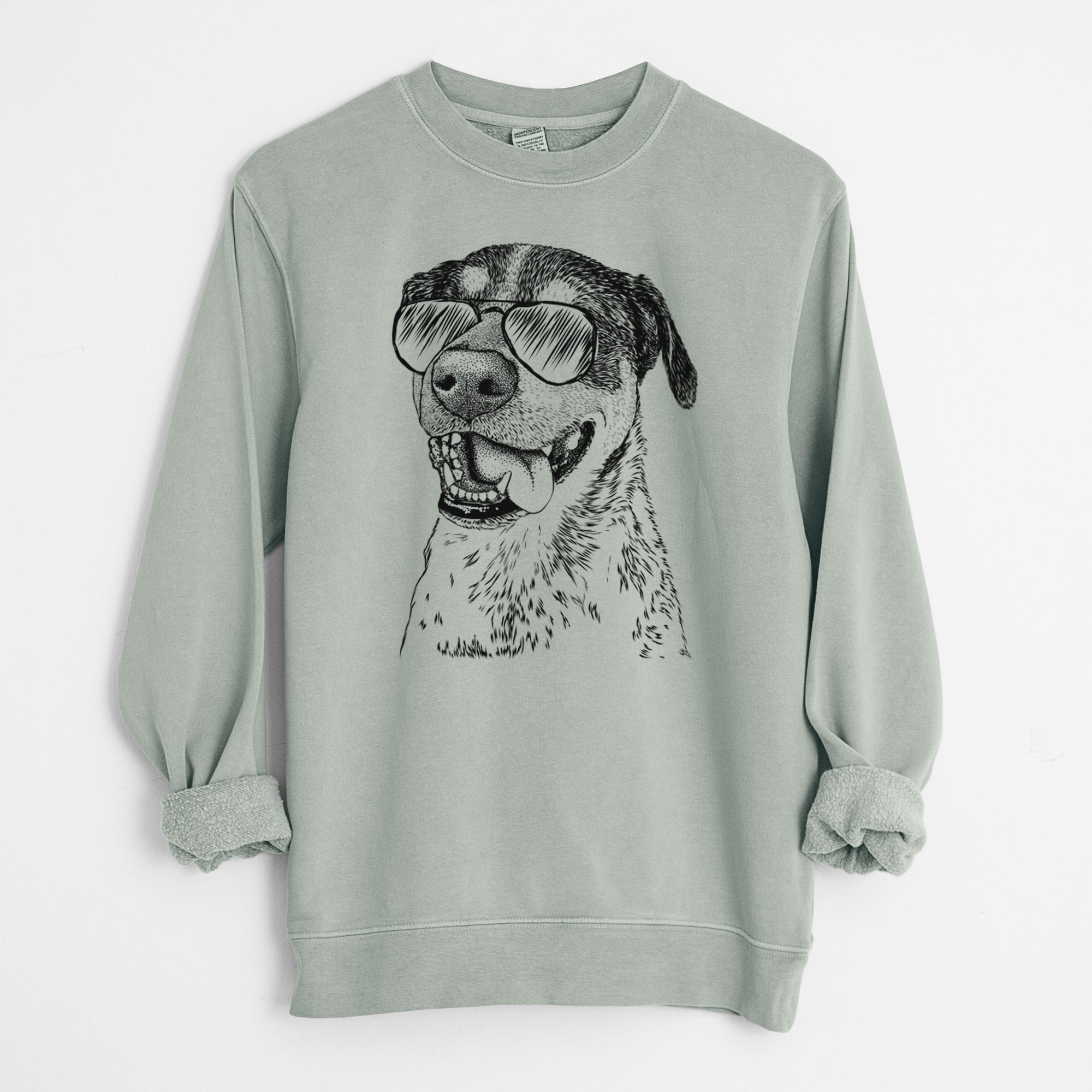 Aviator Gerti the Mixed Breed - Unisex Pigment Dyed Crew Sweatshirt