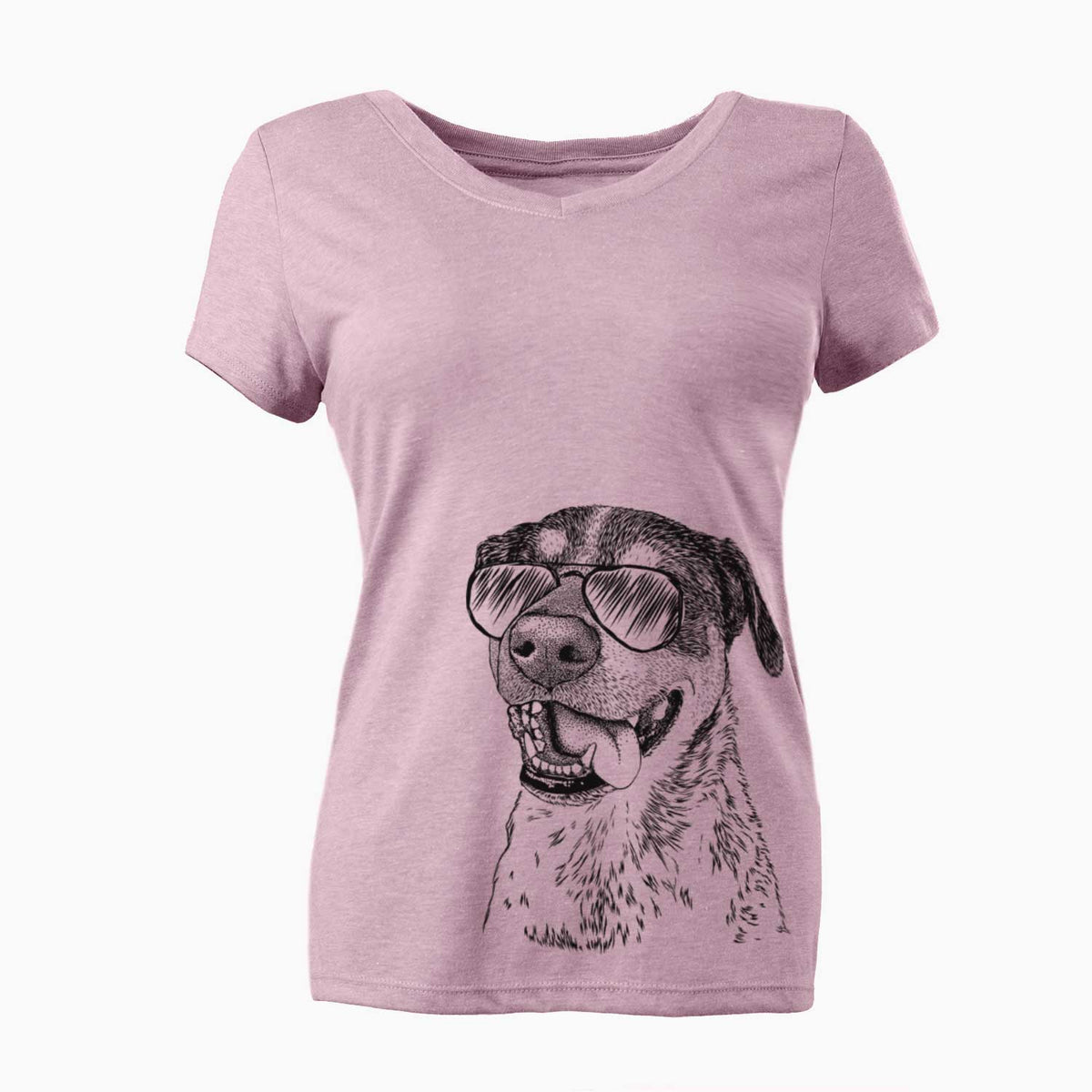 Aviator Gerti the Mixed Breed - Women's V-neck Shirt