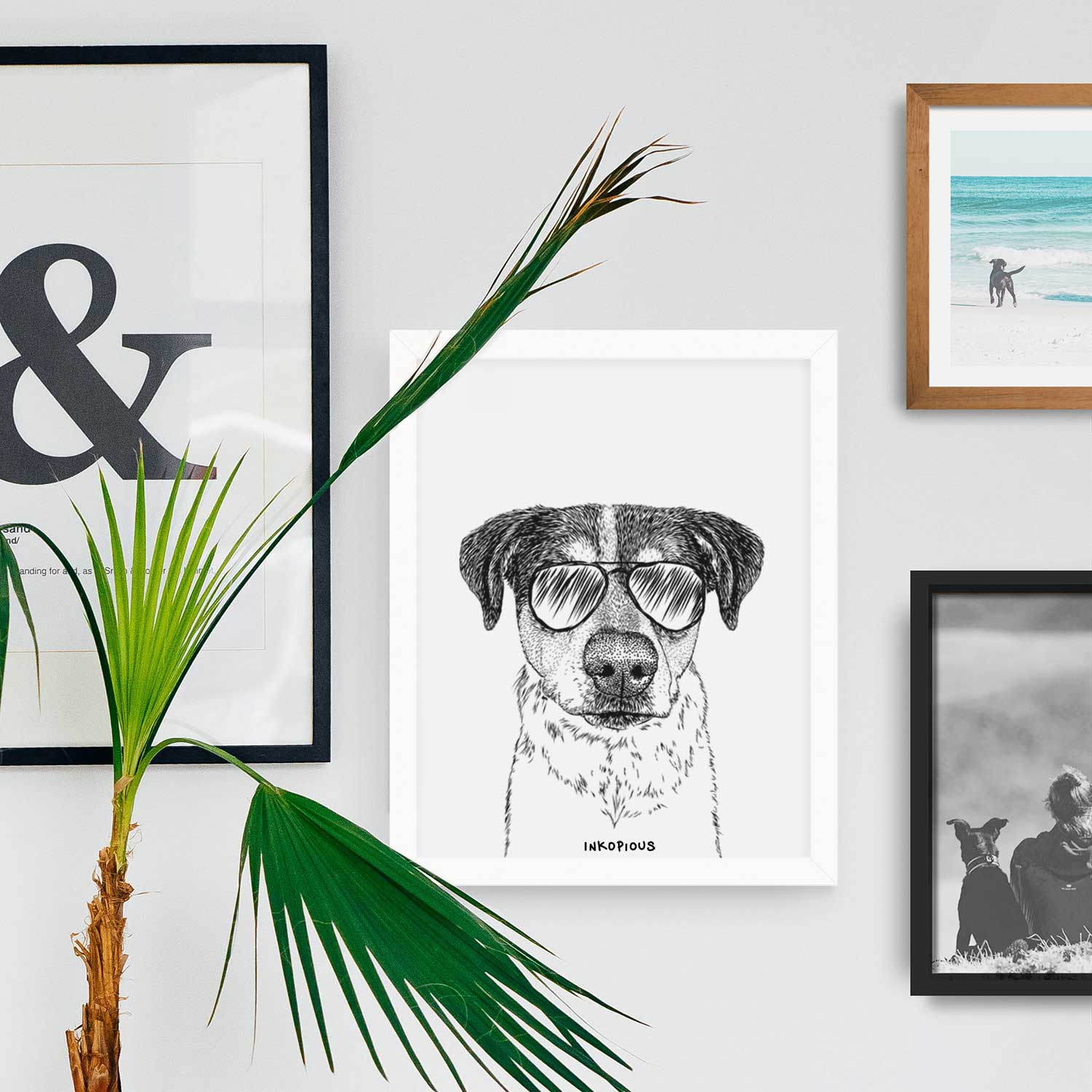 Gertrude the Mixed Breed Art Print