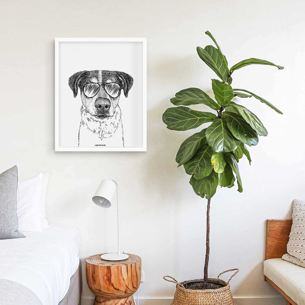 Gertrude the Mixed Breed Art Print