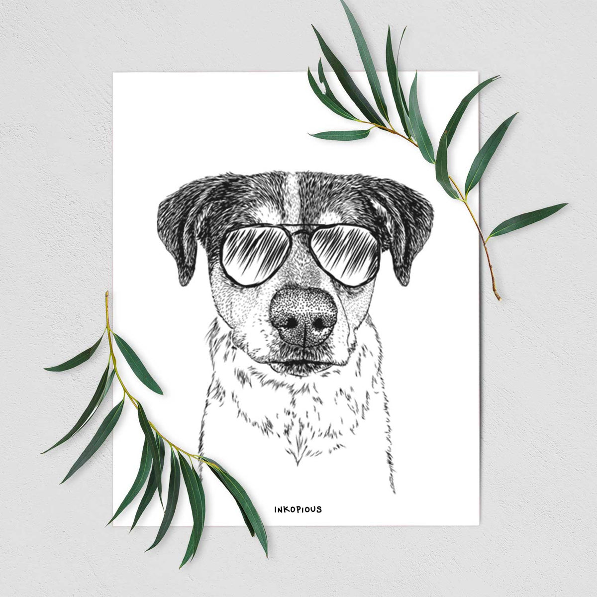 Gertrude the Mixed Breed Art Print