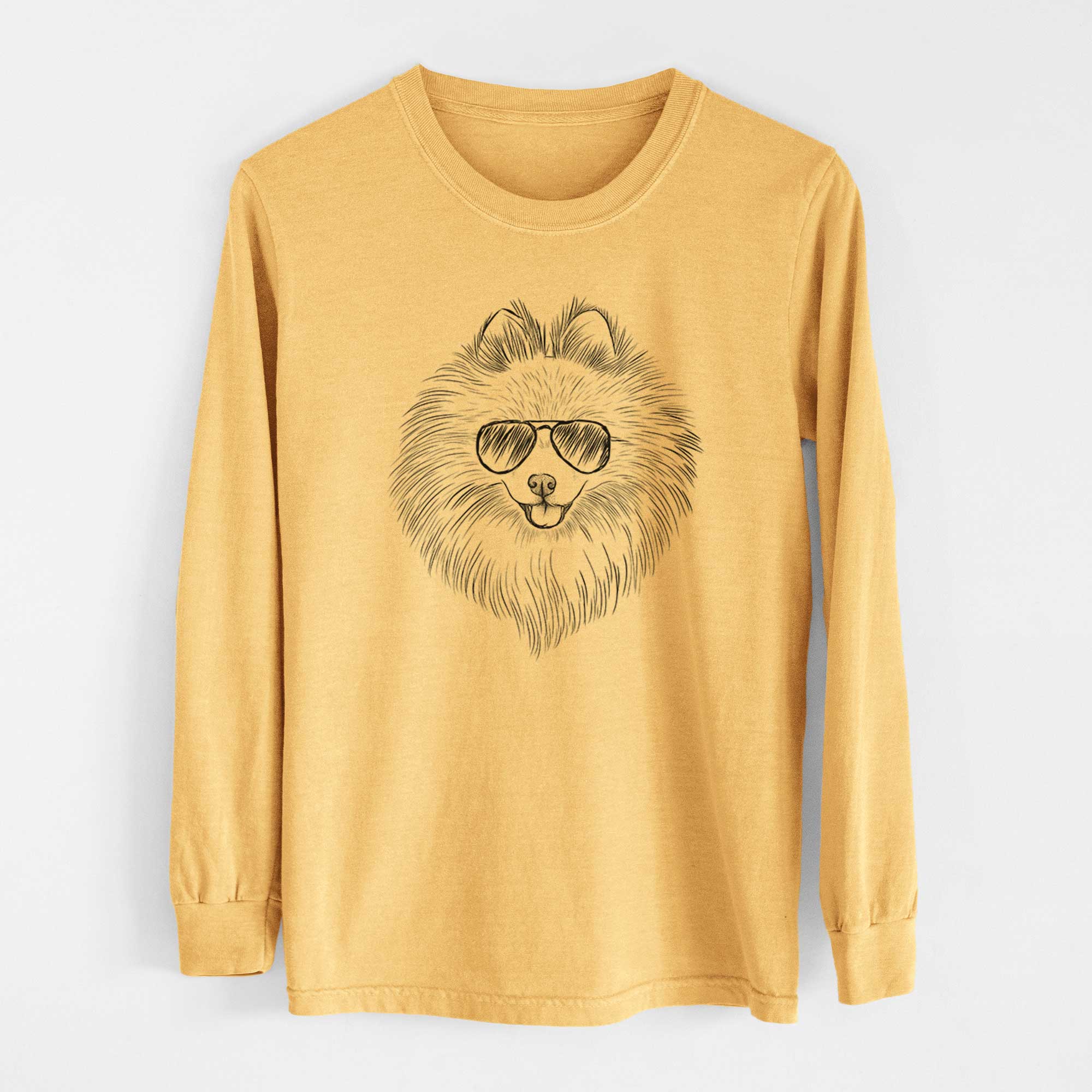 Aviators GiGi the Pomeranian - Heavyweight 100% Cotton Long Sleeve