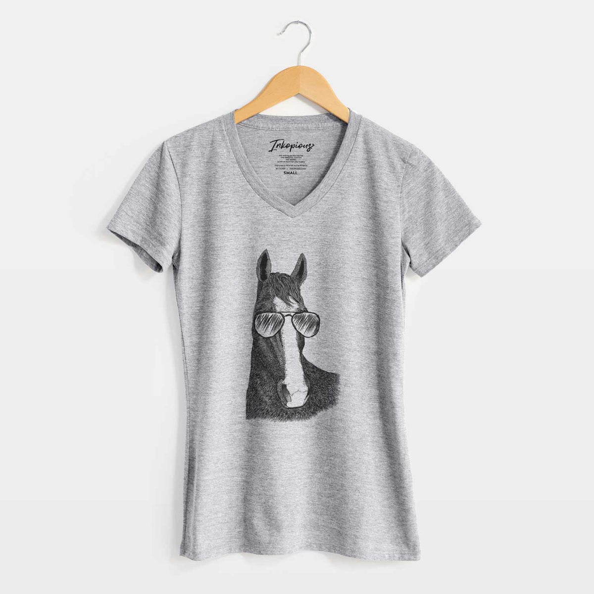 Aviator Gibson the Tennessee Walking Horse - Women's V-neck Shirt