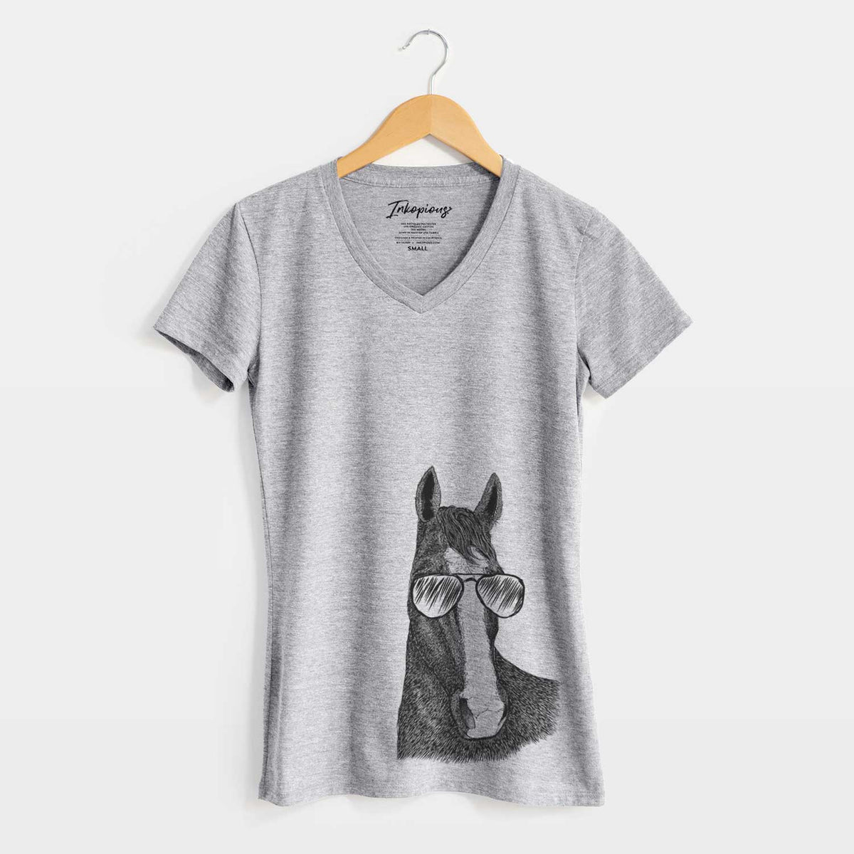Aviator Gibson the Tennessee Walking Horse - Women&#39;s V-neck Shirt