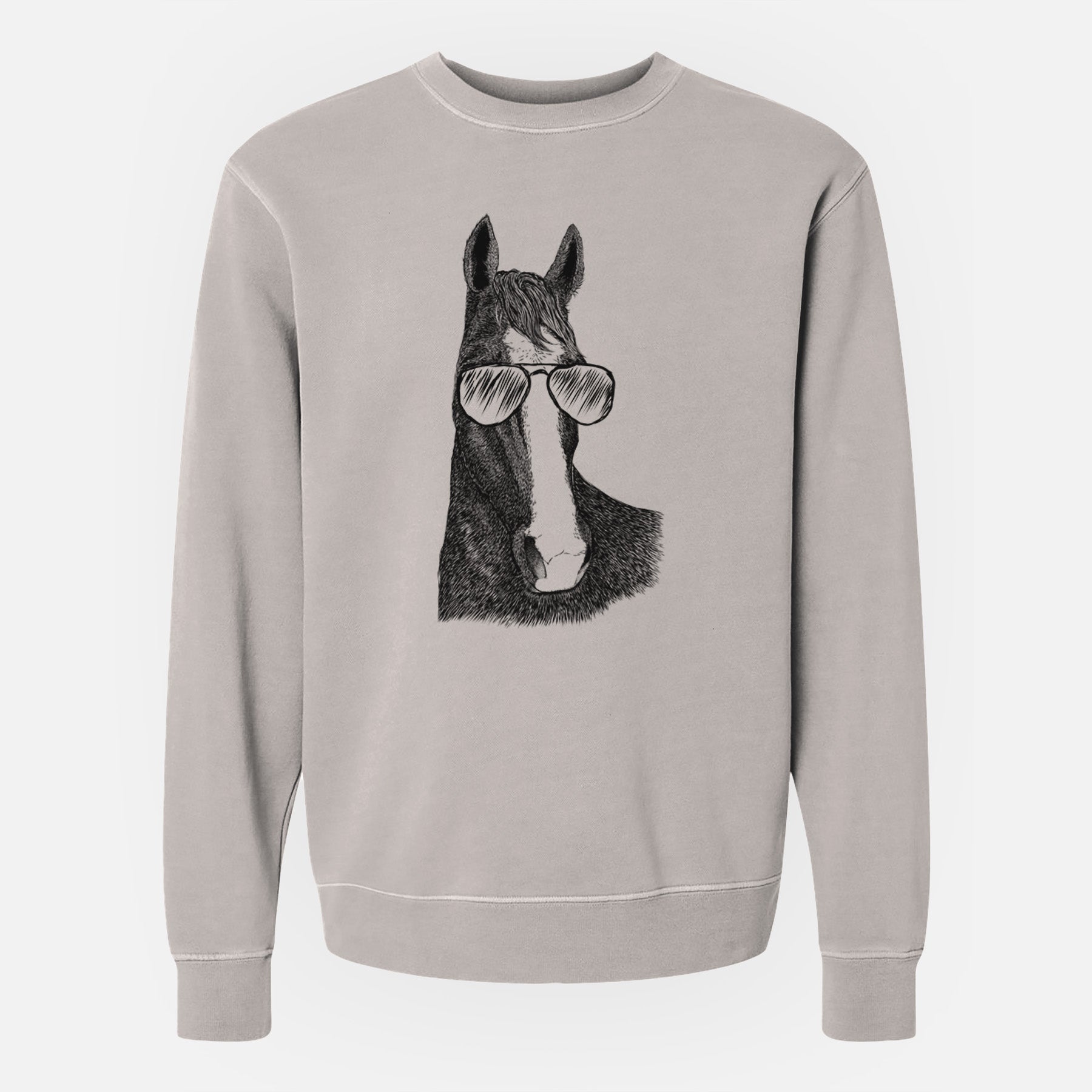 Aviator Gibson the Tennessee Walking Horse - Unisex Pigment Dyed Crew Sweatshirt