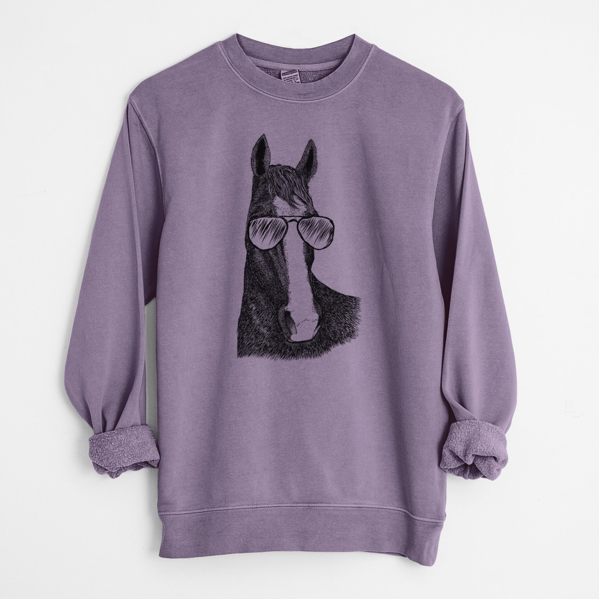 Aviator Gibson the Tennessee Walking Horse - Unisex Pigment Dyed Crew Sweatshirt