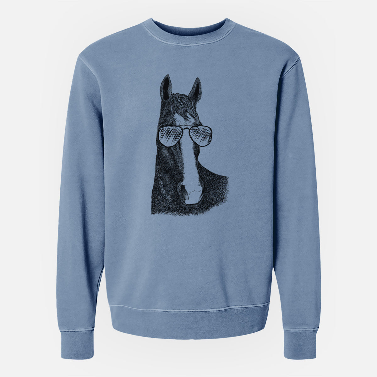 Aviator Gibson the Tennessee Walking Horse - Unisex Pigment Dyed Crew Sweatshirt