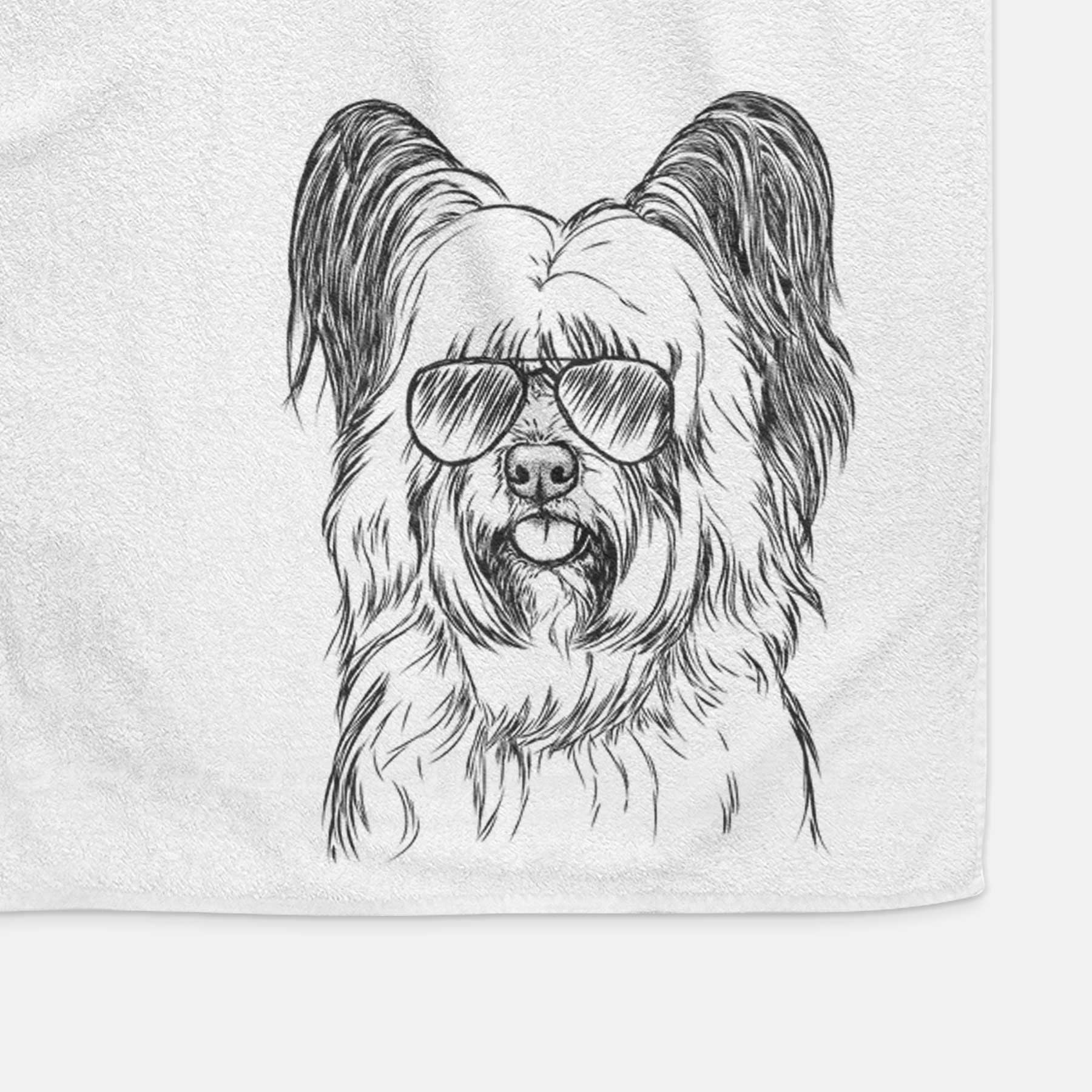 Gideon the Skye Terrier Decorative Hand Towel