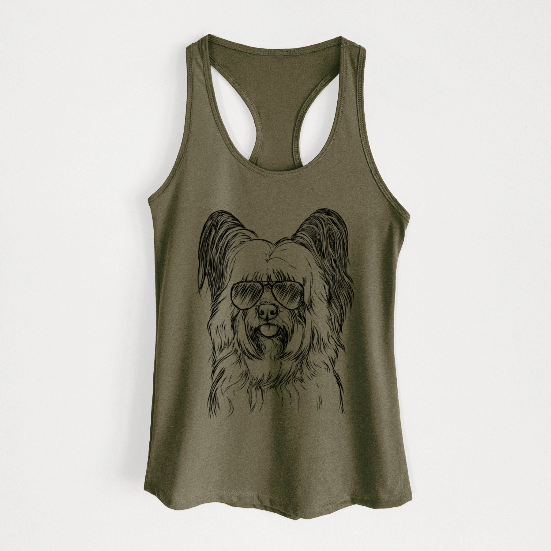 Gideon the Skye Terrier - Women's Racerback Tanktop