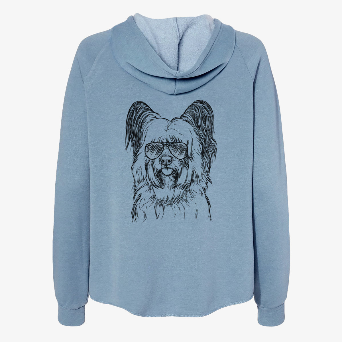 Gideon the Skye Terrier - Women's Cali Wave Zip-Up Sweatshirt