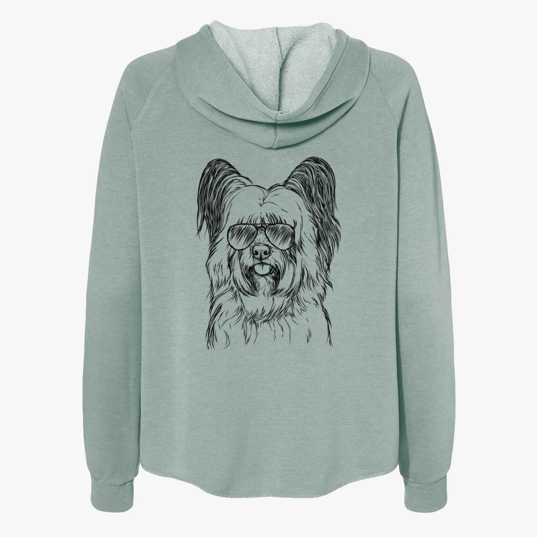 Gideon the Skye Terrier - Women's Cali Wave Zip-Up Sweatshirt