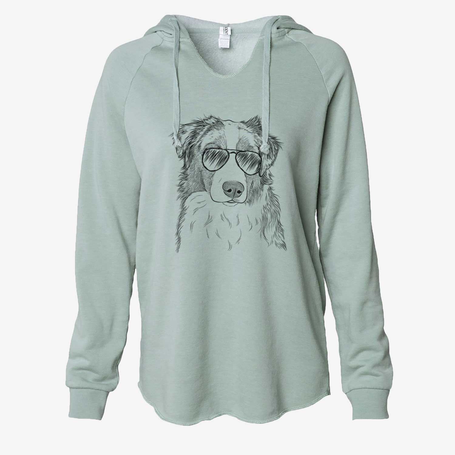 Ginger the Australian Shepherd - Cali Wave Hooded Sweatshirt