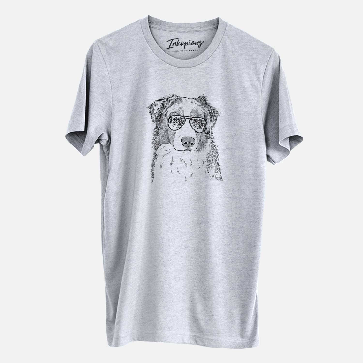 Aviator Ginger the Australian Shepherd - Unisex Crewneck