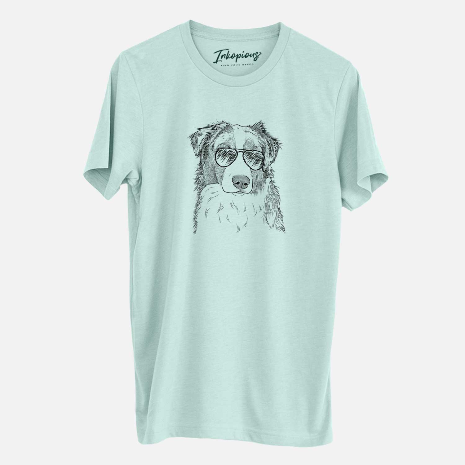 Aviator Ginger the Australian Shepherd - Unisex Crewneck