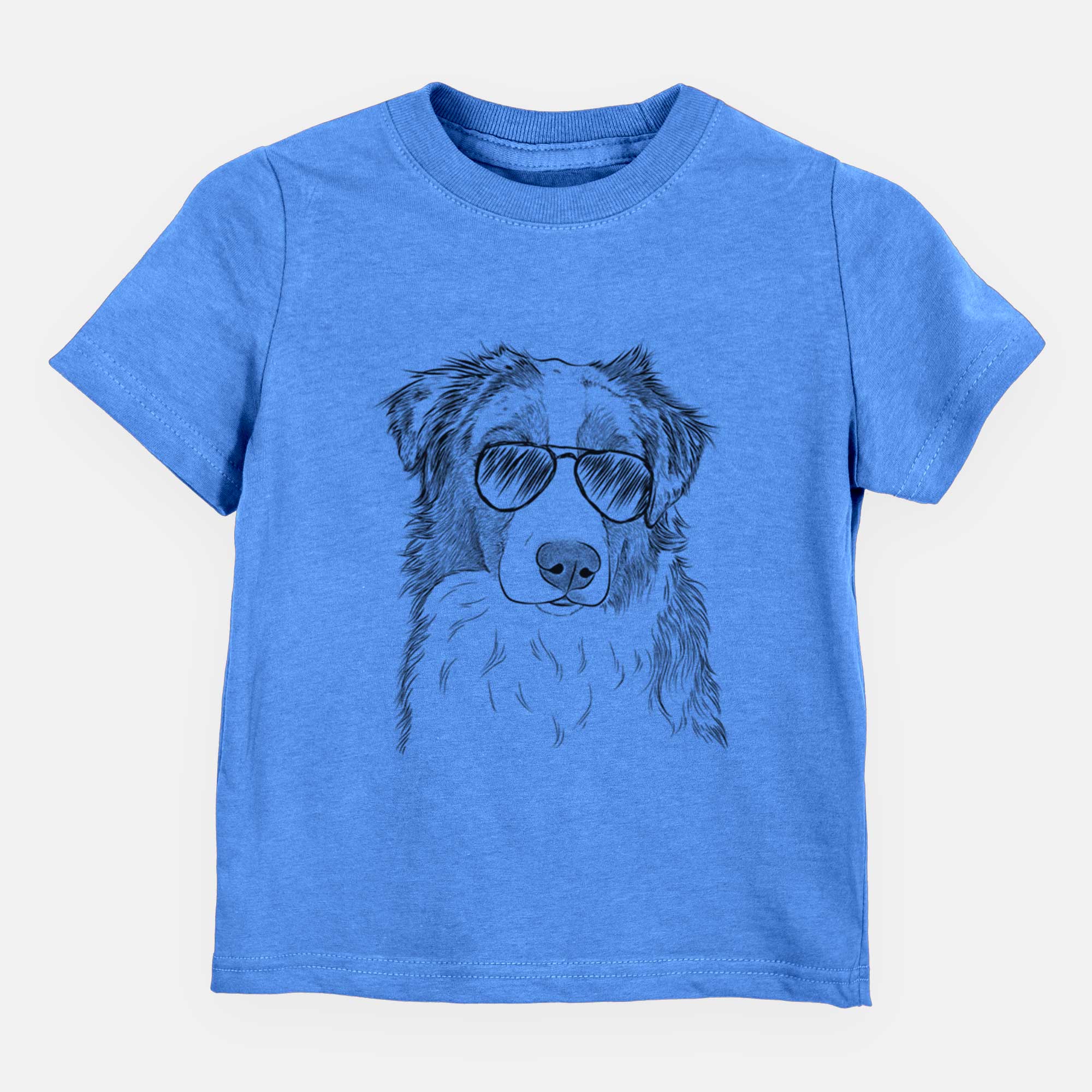 Aviator Ginger the Australian Shepherd - Kids/Youth/Toddler Shirt