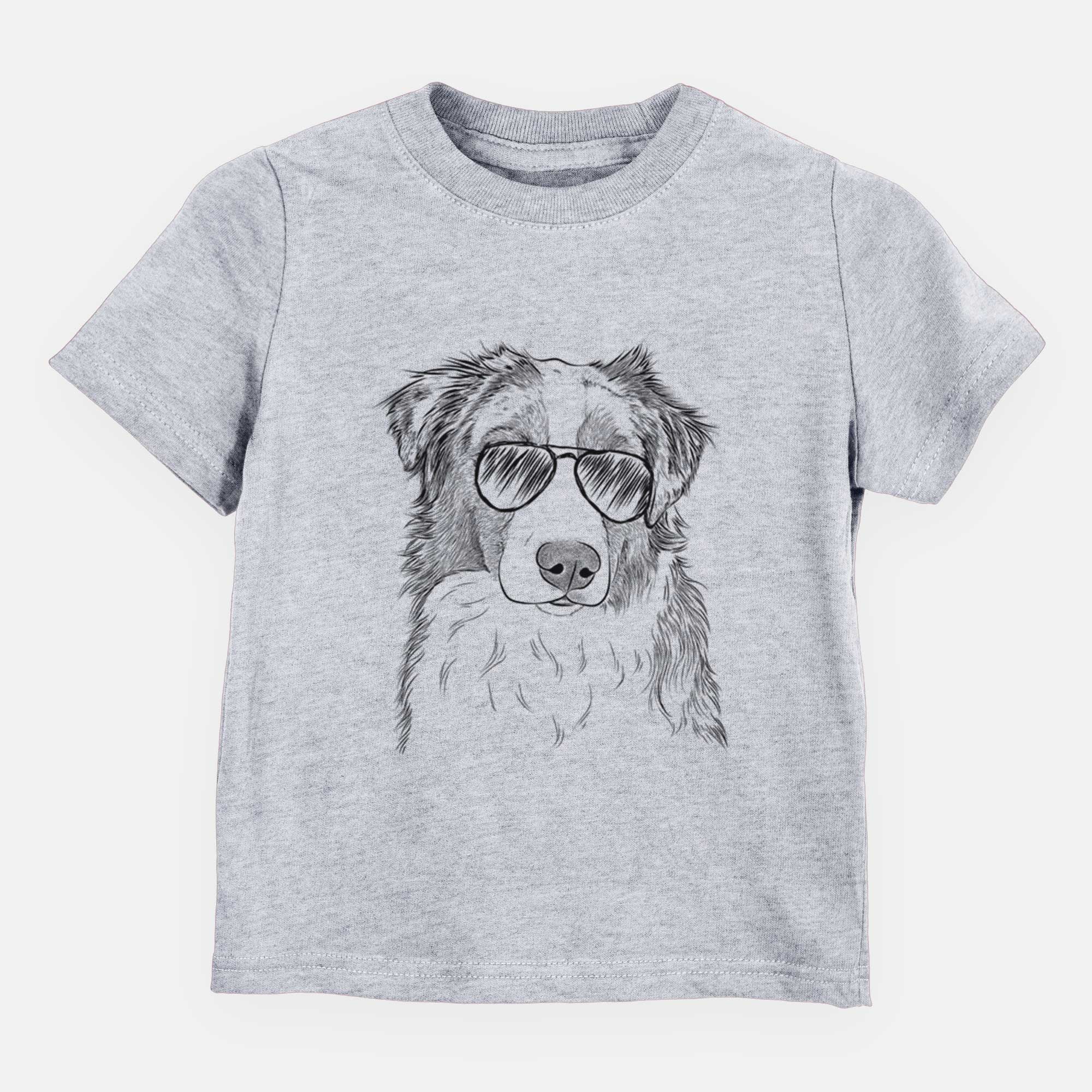 Aviator Ginger the Australian Shepherd - Kids/Youth/Toddler Shirt