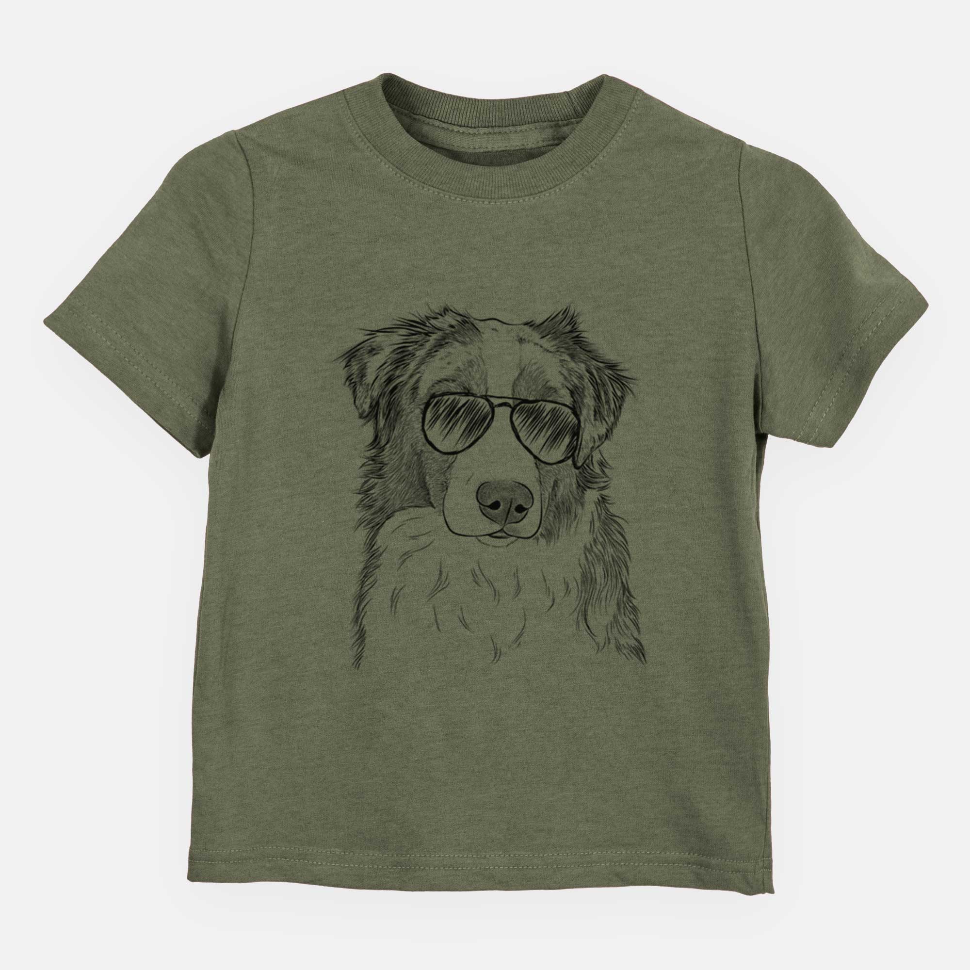 Aviator Ginger the Australian Shepherd - Kids/Youth/Toddler Shirt