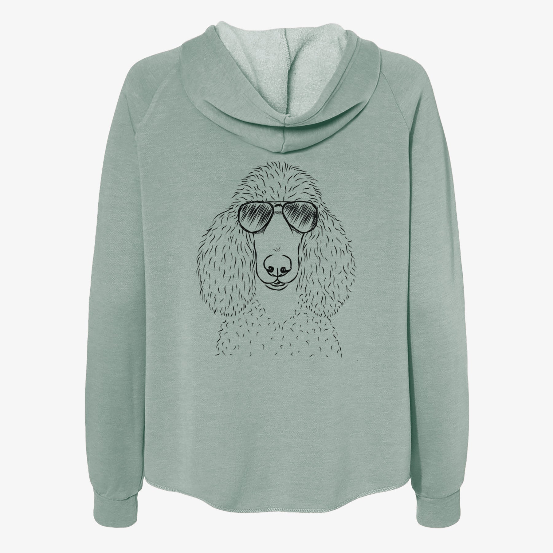 Giovanni the Poodle - Women's Cali Wave Zip-Up Sweatshirt