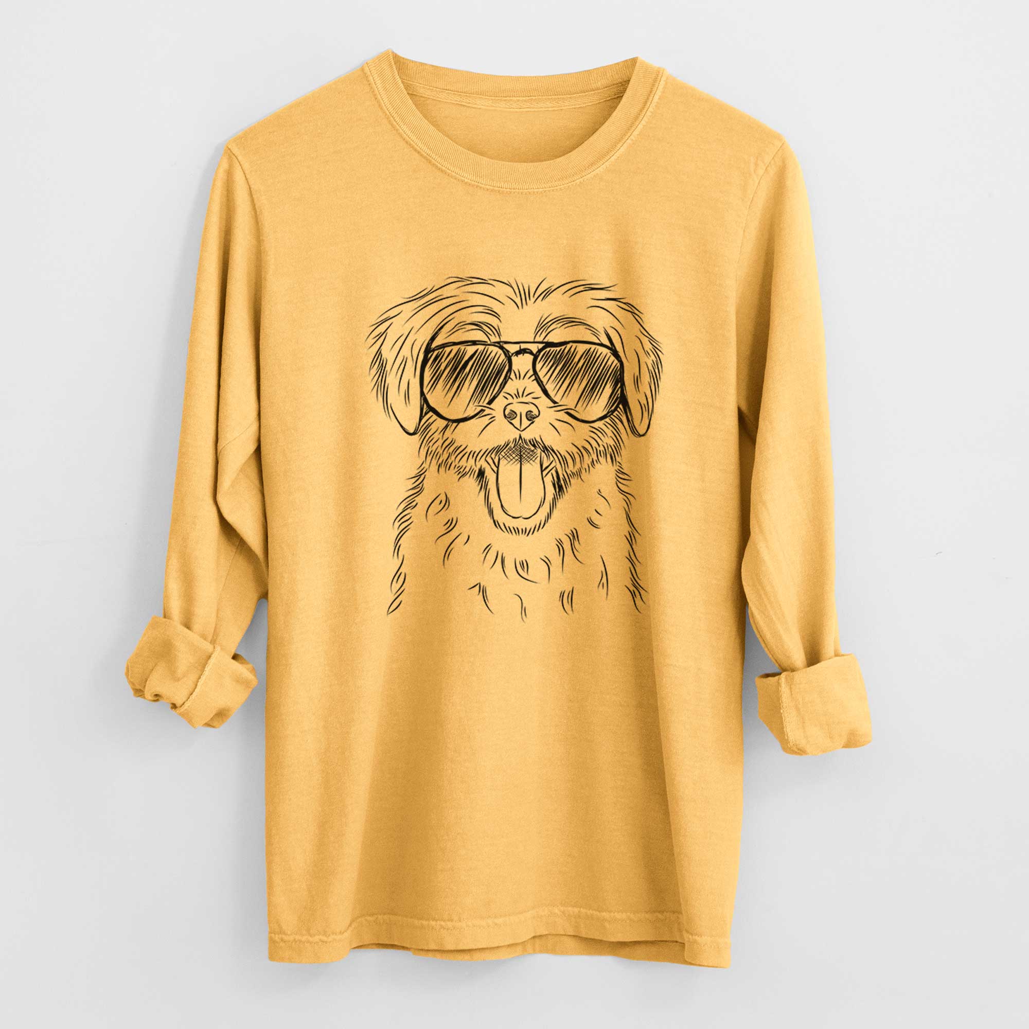Aviators Gizmo the Maltese - Heavyweight 100% Cotton Long Sleeve