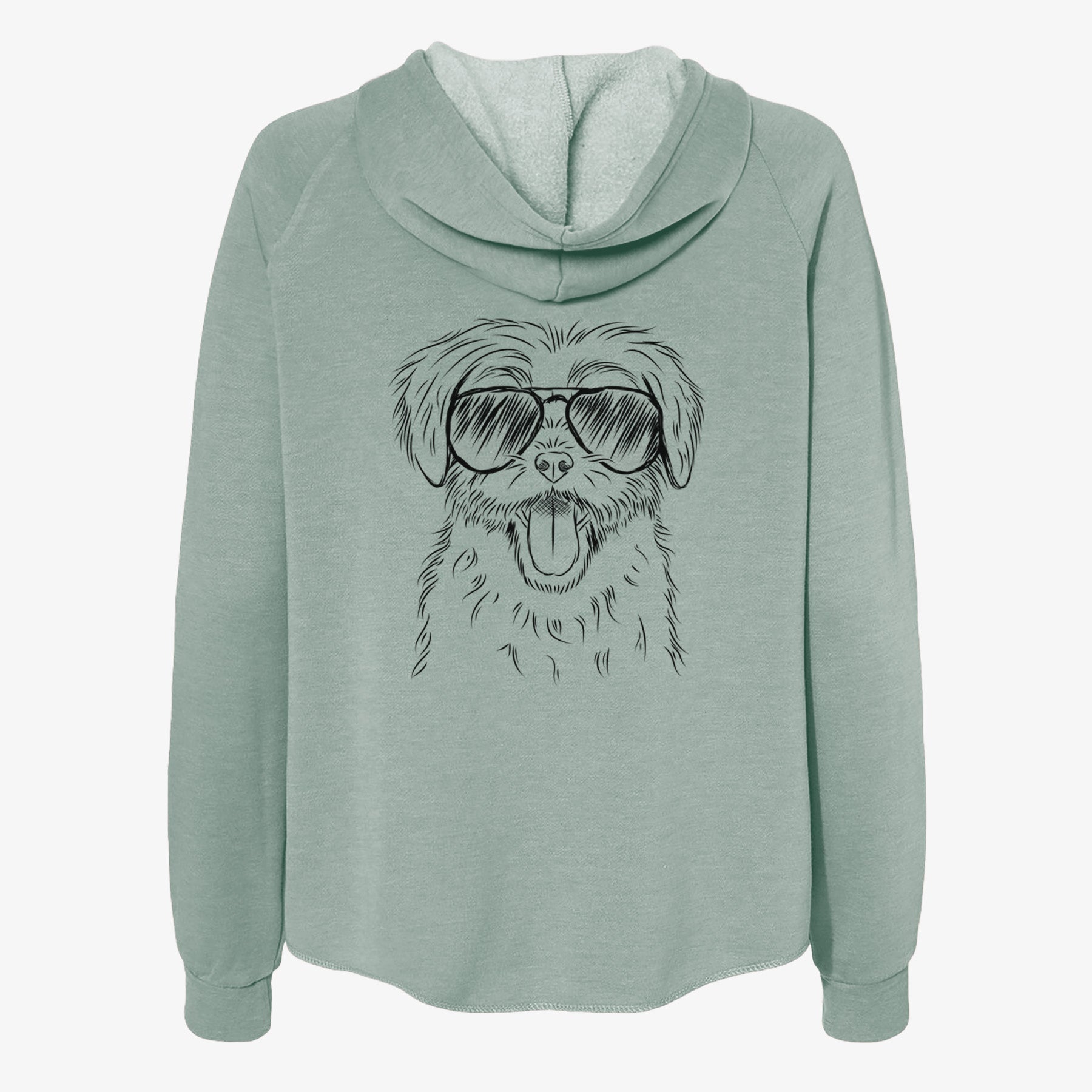 Gizmo the Maltese - Women's Cali Wave Zip-Up Sweatshirt