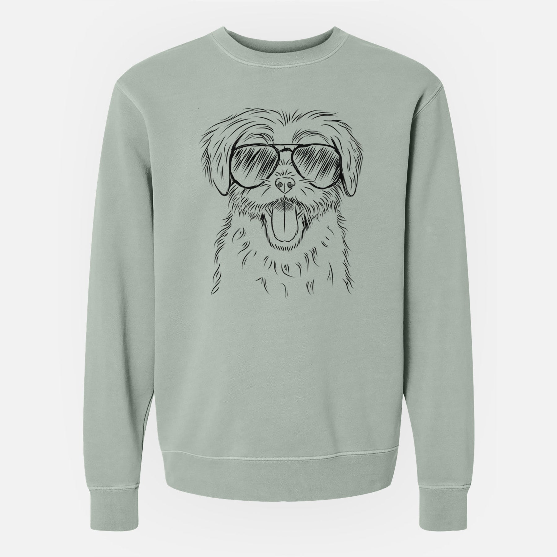 Aviator Gizmo the Maltese - Unisex Pigment Dyed Crew Sweatshirt