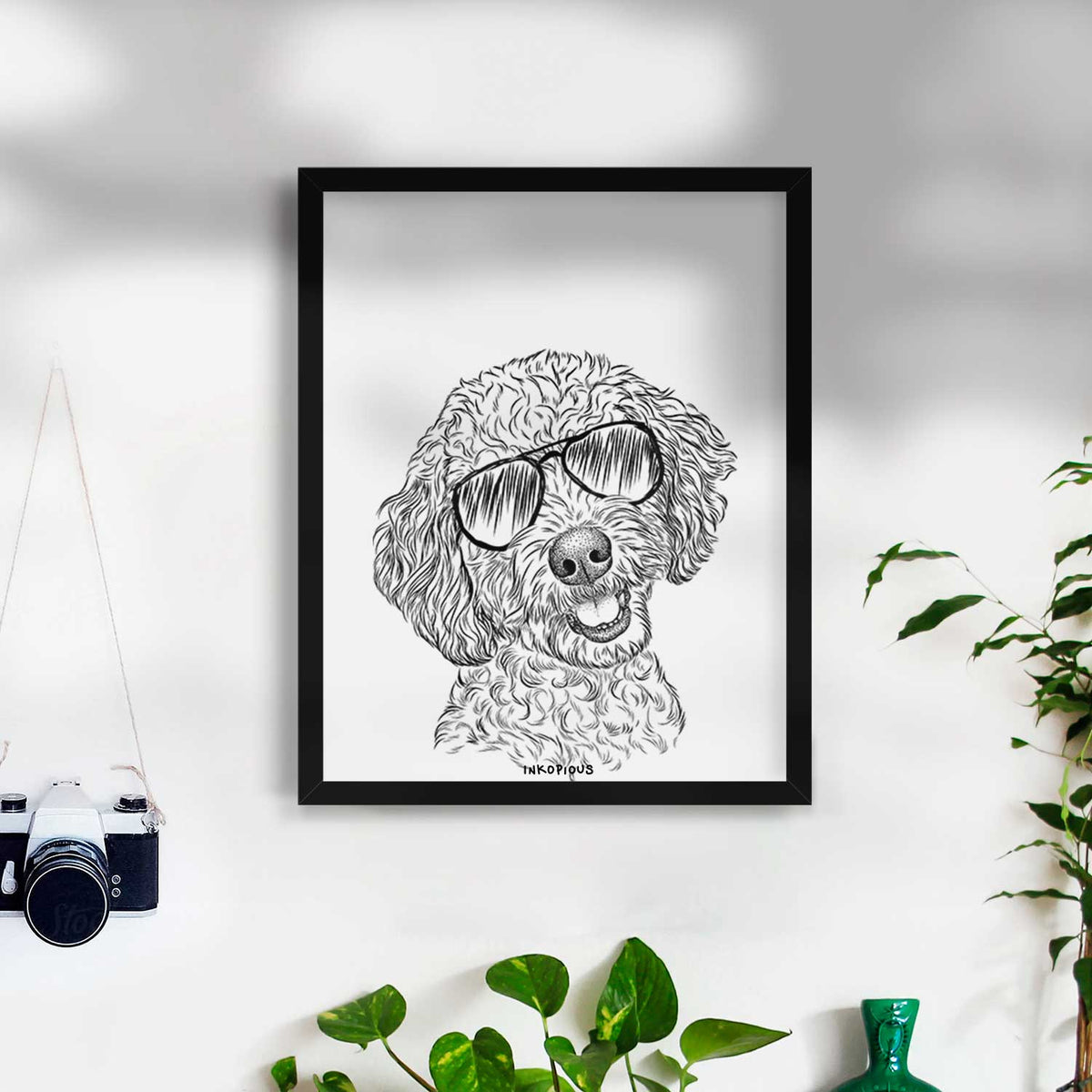 Gizmo the Goldendoodle Art Print