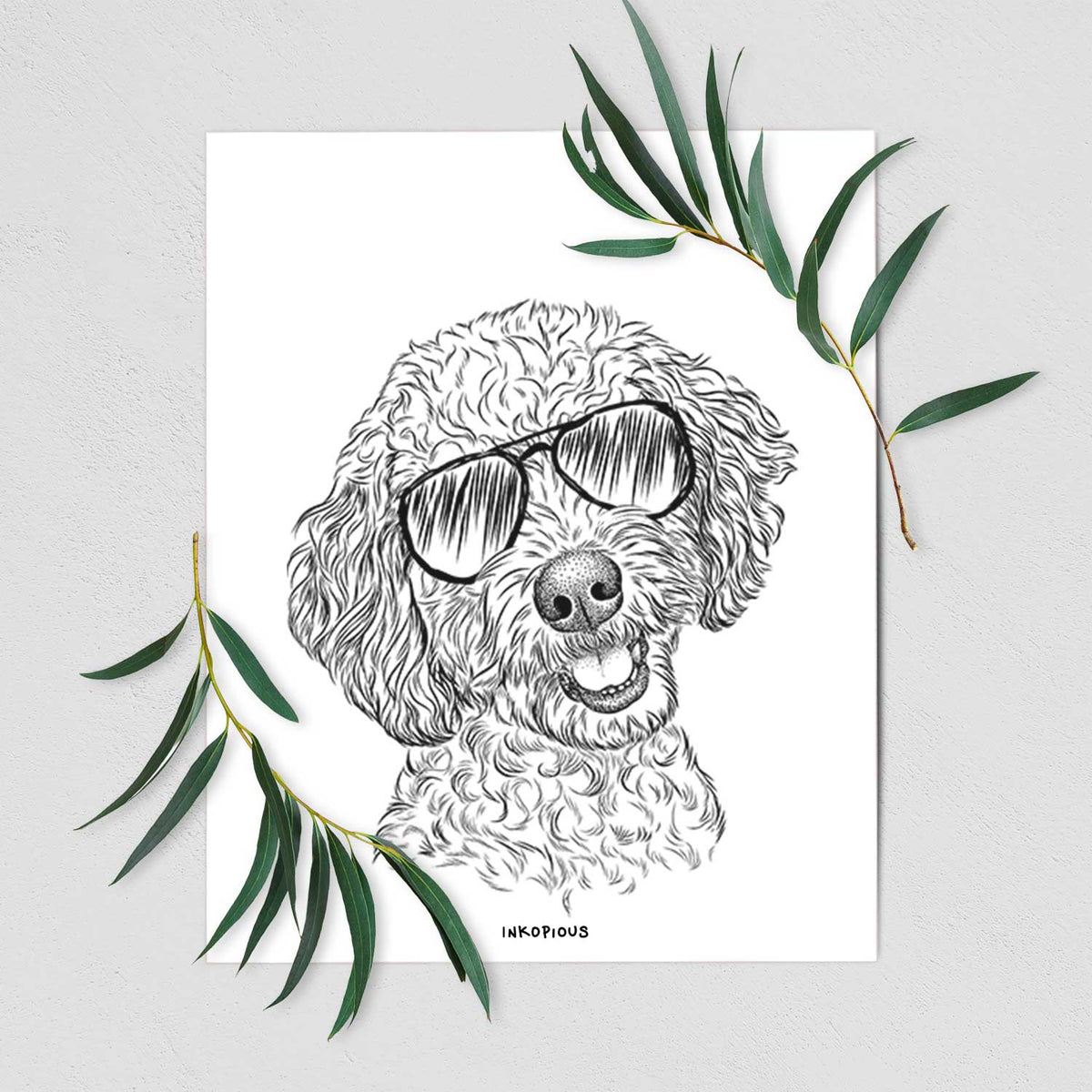 Gizmo the Goldendoodle Art Print
