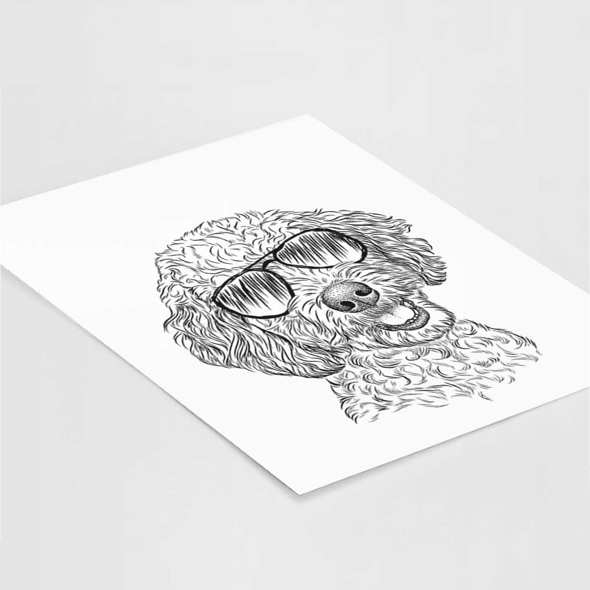 Gizmo the Goldendoodle Art Print