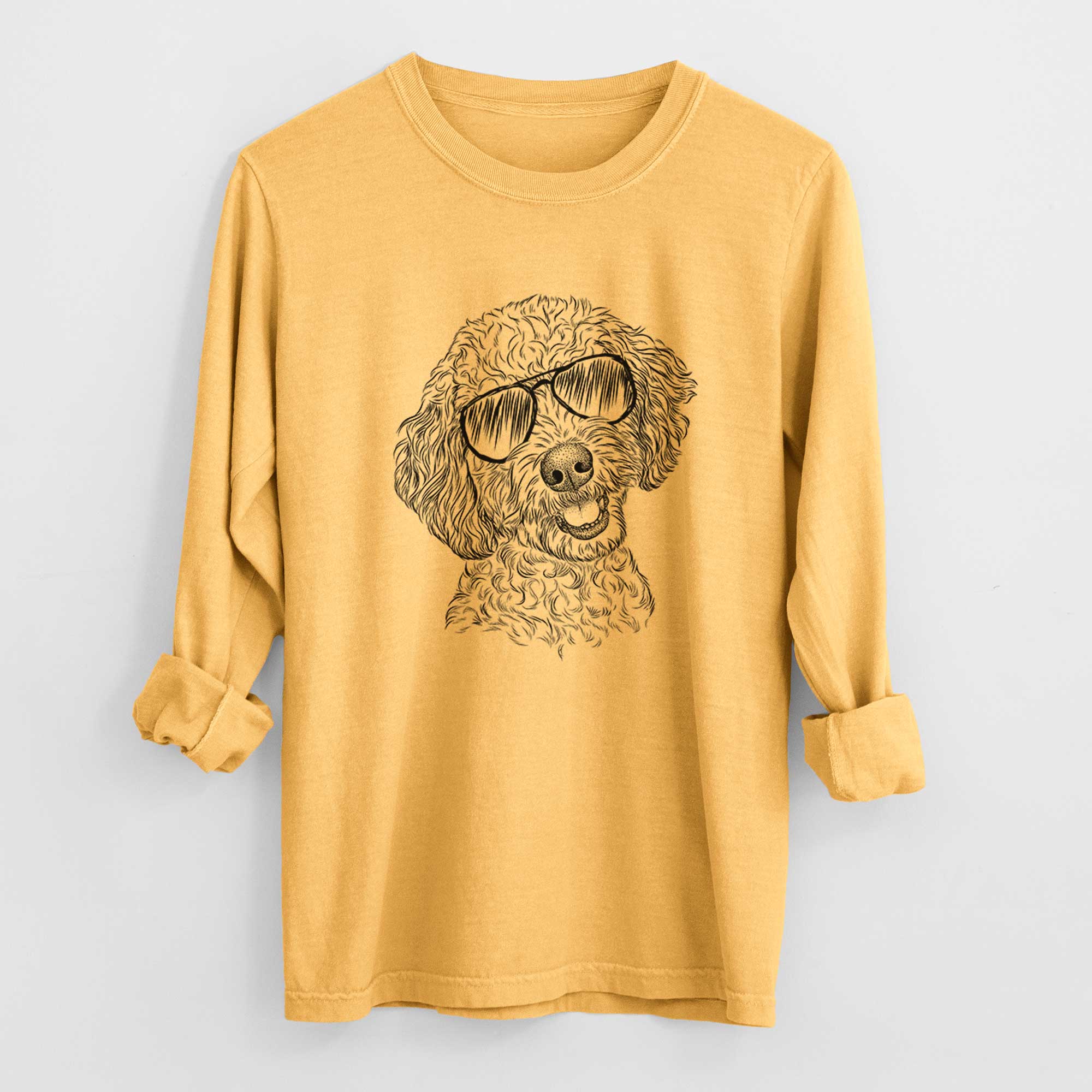 Aviators Gizmo the Goldendoodle - Heavyweight 100% Cotton Long Sleeve