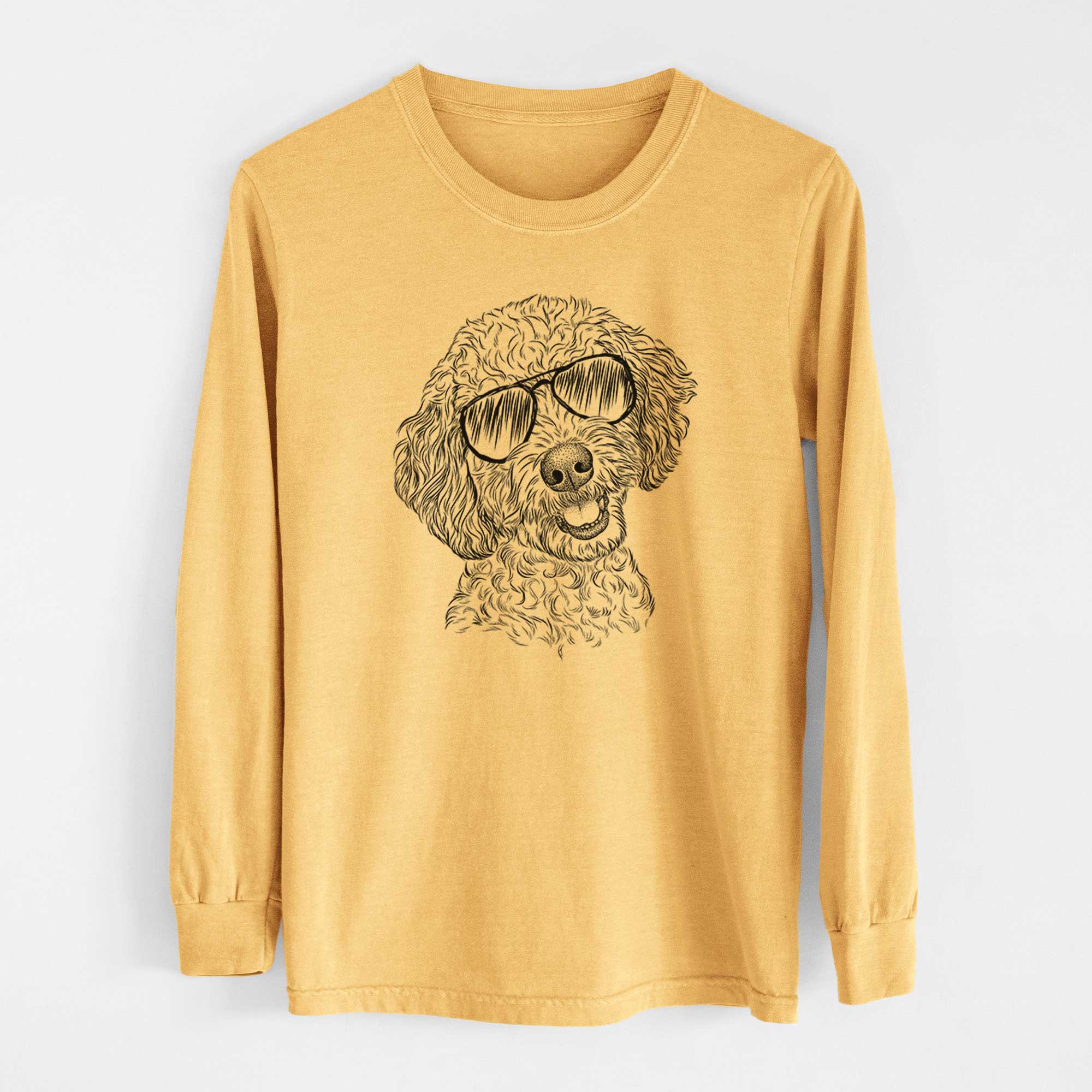 Aviators Gizmo the Goldendoodle - Heavyweight 100% Cotton Long Sleeve