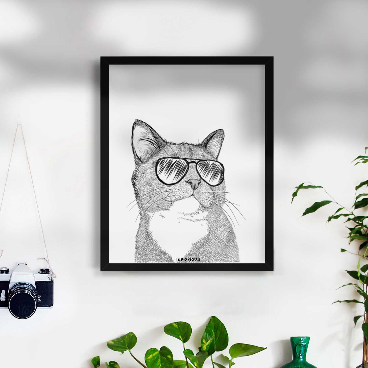 Gizmo the Cat Art Print