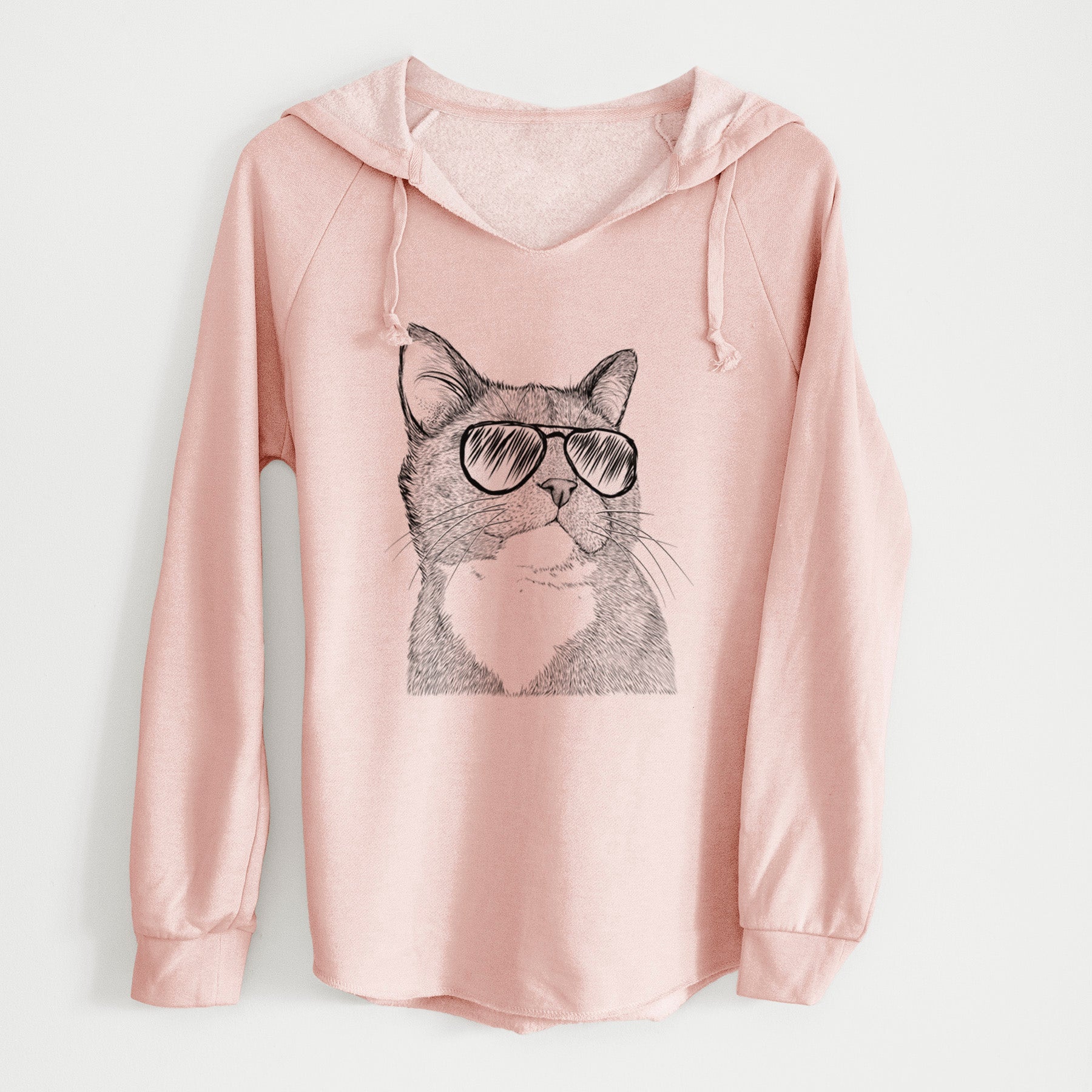 Aviator Gizmo the Grey Cat - Cali Wave Hooded Sweatshirt