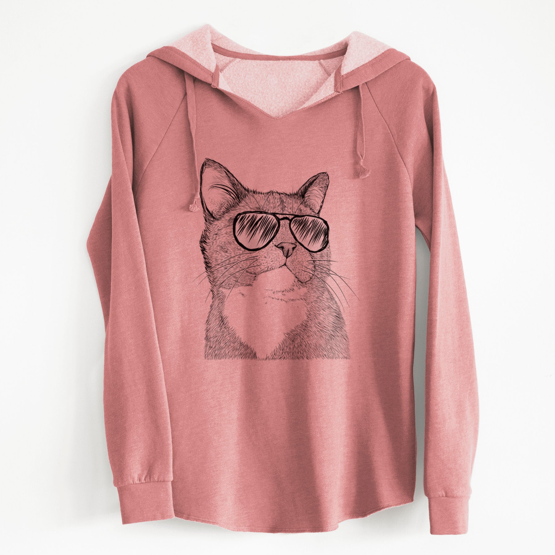 Aviator Gizmo the Grey Cat - Cali Wave Hooded Sweatshirt