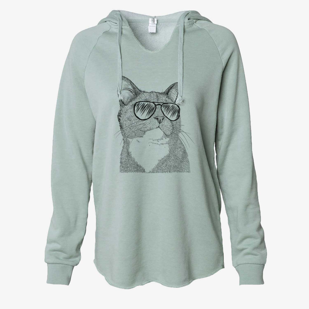 Gizmo the Grey Cat - Cali Wave Hooded Sweatshirt