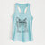 Gizmo the Grey Cat - Women's Racerback Tanktop