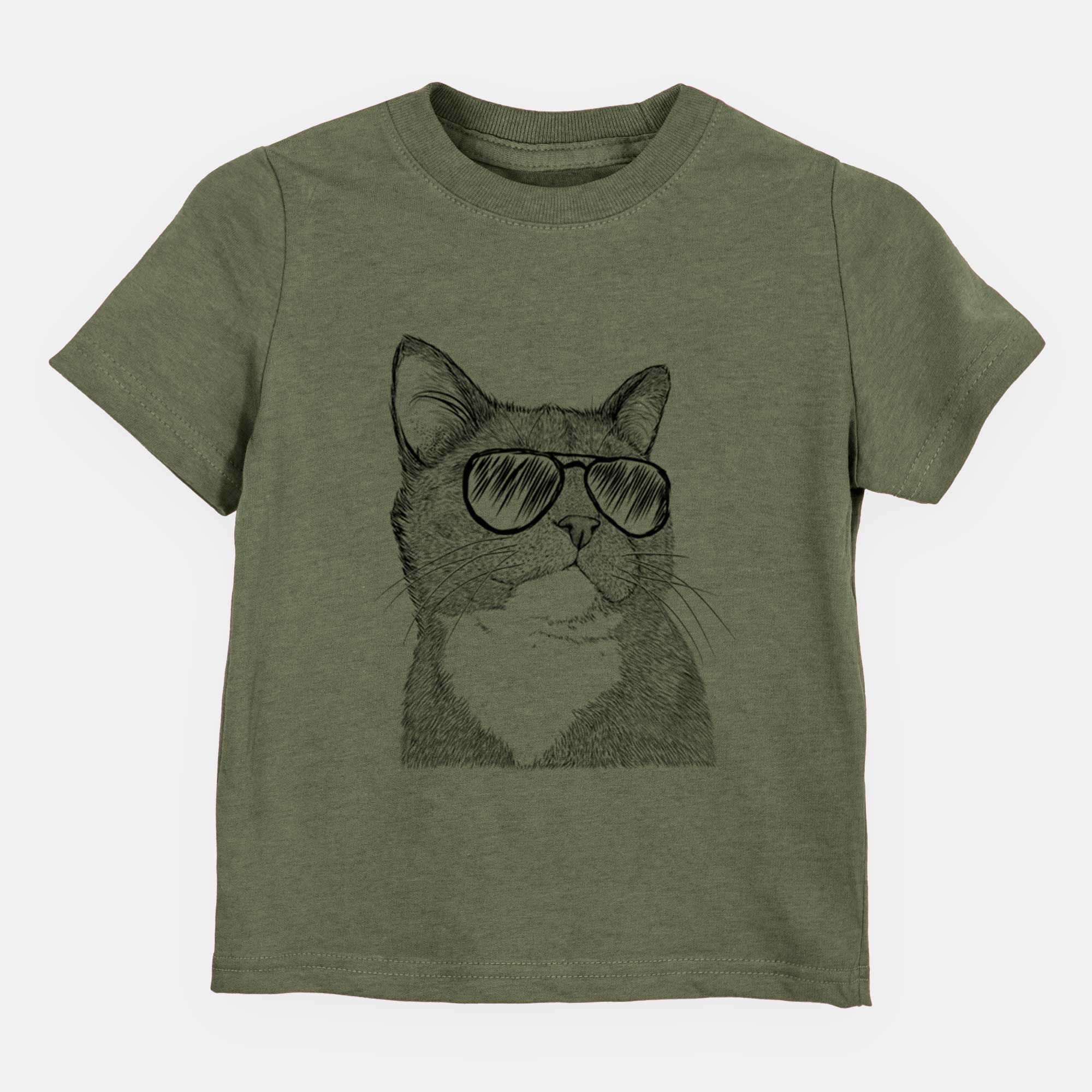 Aviator Gizmo the Grey Cat - Kids/Youth/Toddler Shirt