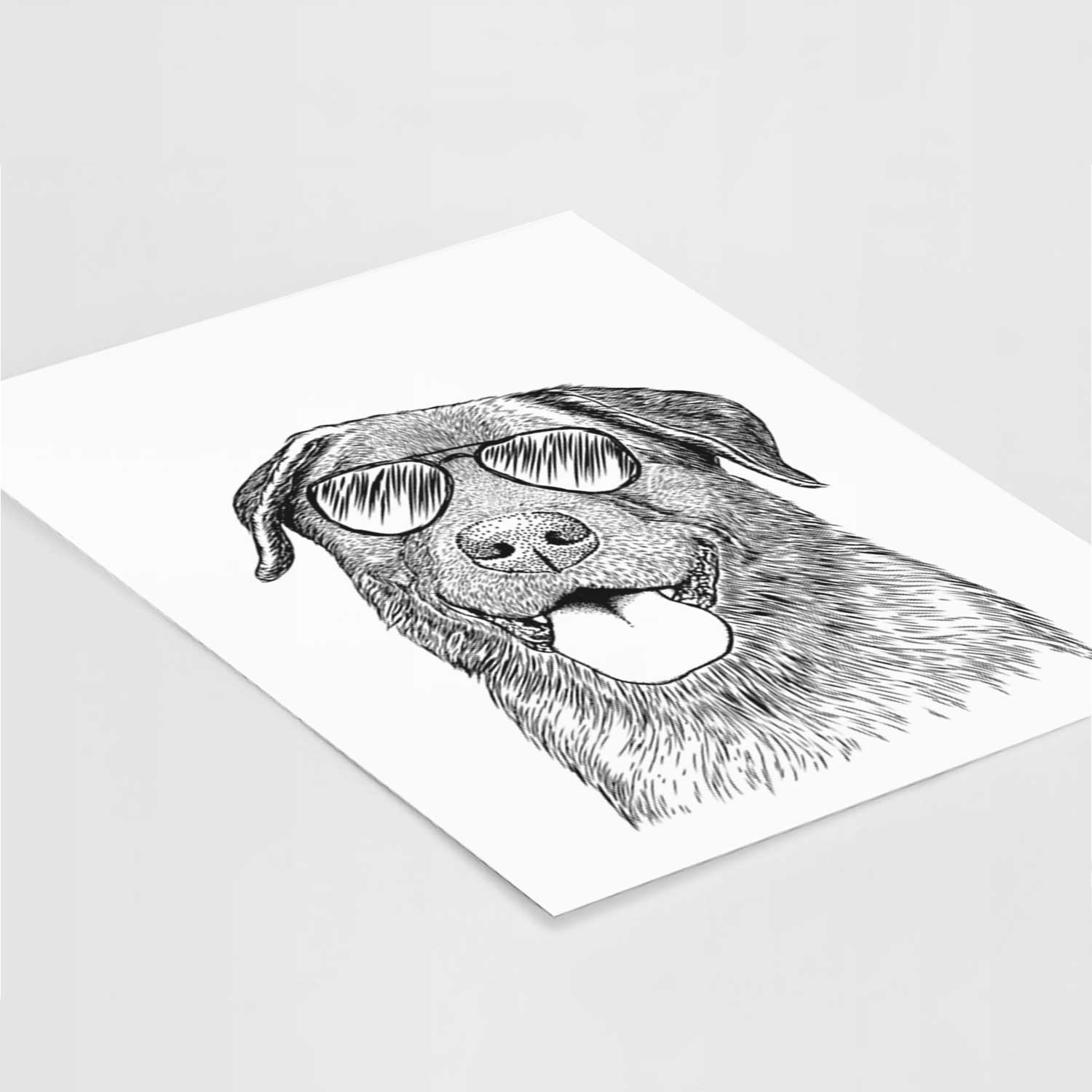 Gonzo the Chocolate Lab Art Print