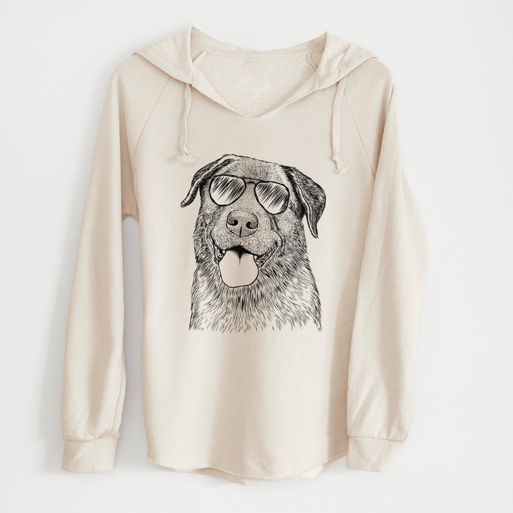 Aviator Gonzo the Chocolate Lab - Cali Wave Hooded Sweatshirt