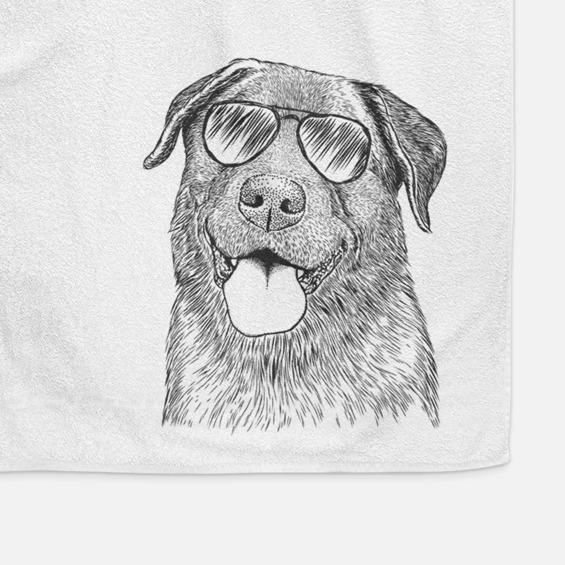 Gonzo the Chocolate Lab Decorative Hand Towel