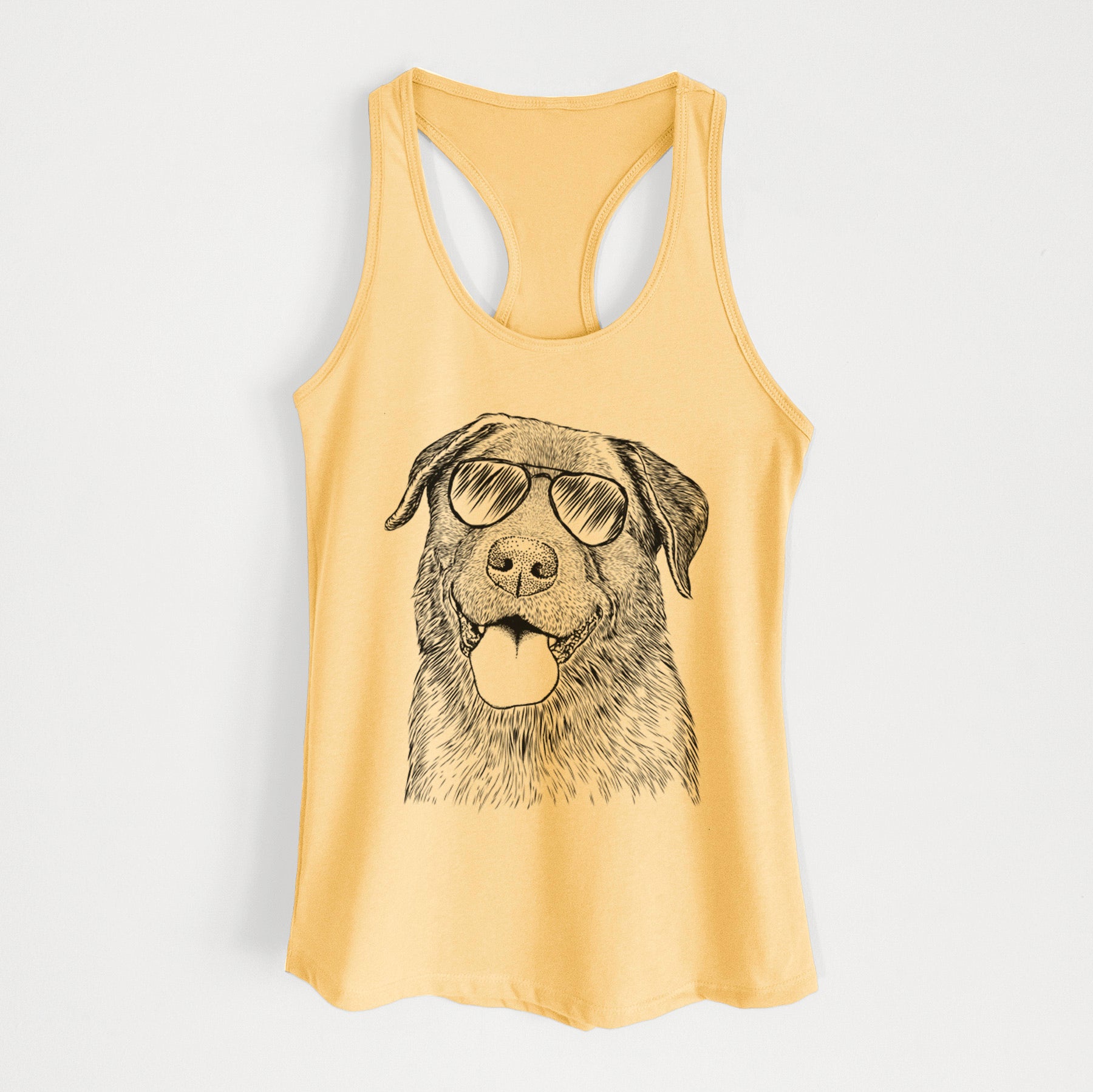 Gonzo the Chocolate Lab - Women's Racerback Tanktop