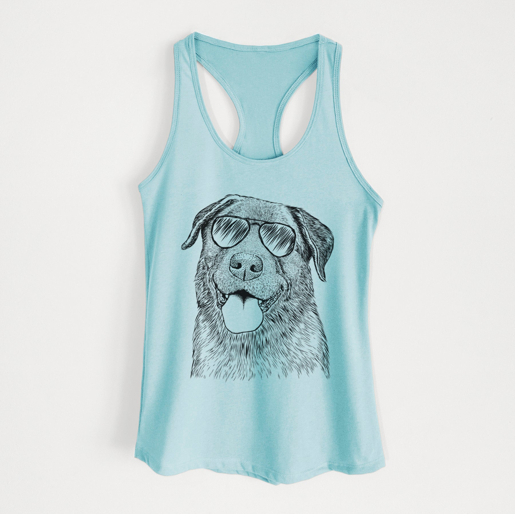 Gonzo the Chocolate Lab - Women's Racerback Tanktop